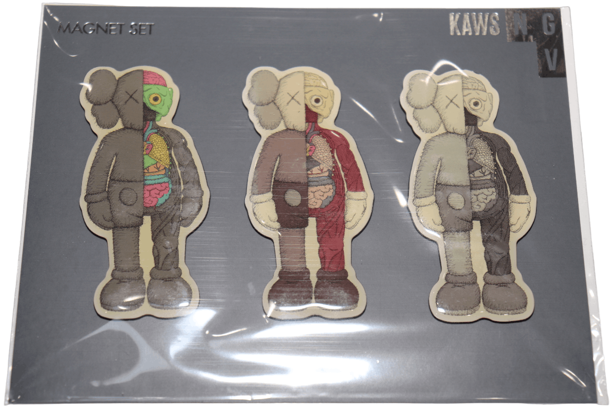 Kaws KAWS NGV - Companion Flayed Magnet Set - Black Gray Brown - Size ONE SIZE - 1 Thumbnail