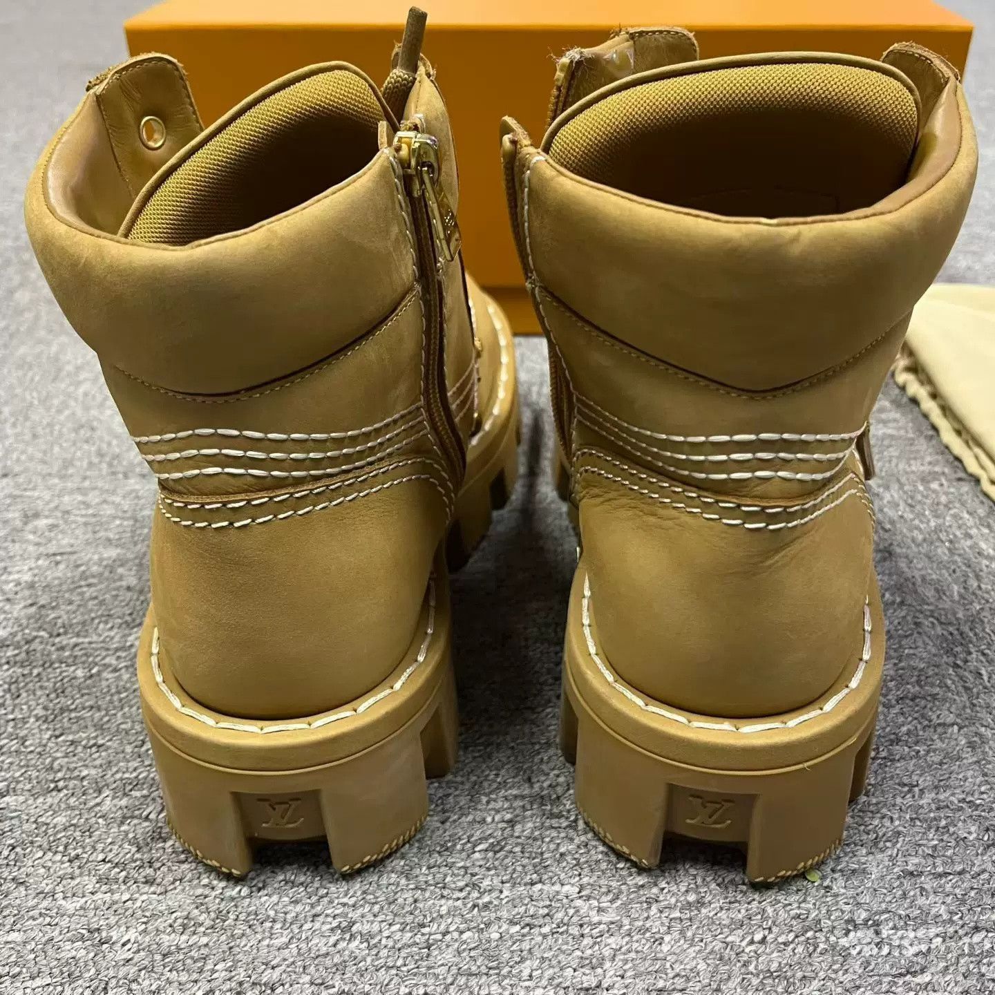 Louis Vuitton Louis Vuitton 2024 Brown Lace-Up Boots Size US 6.5 / EU 39-40 - 4 Thumbnail