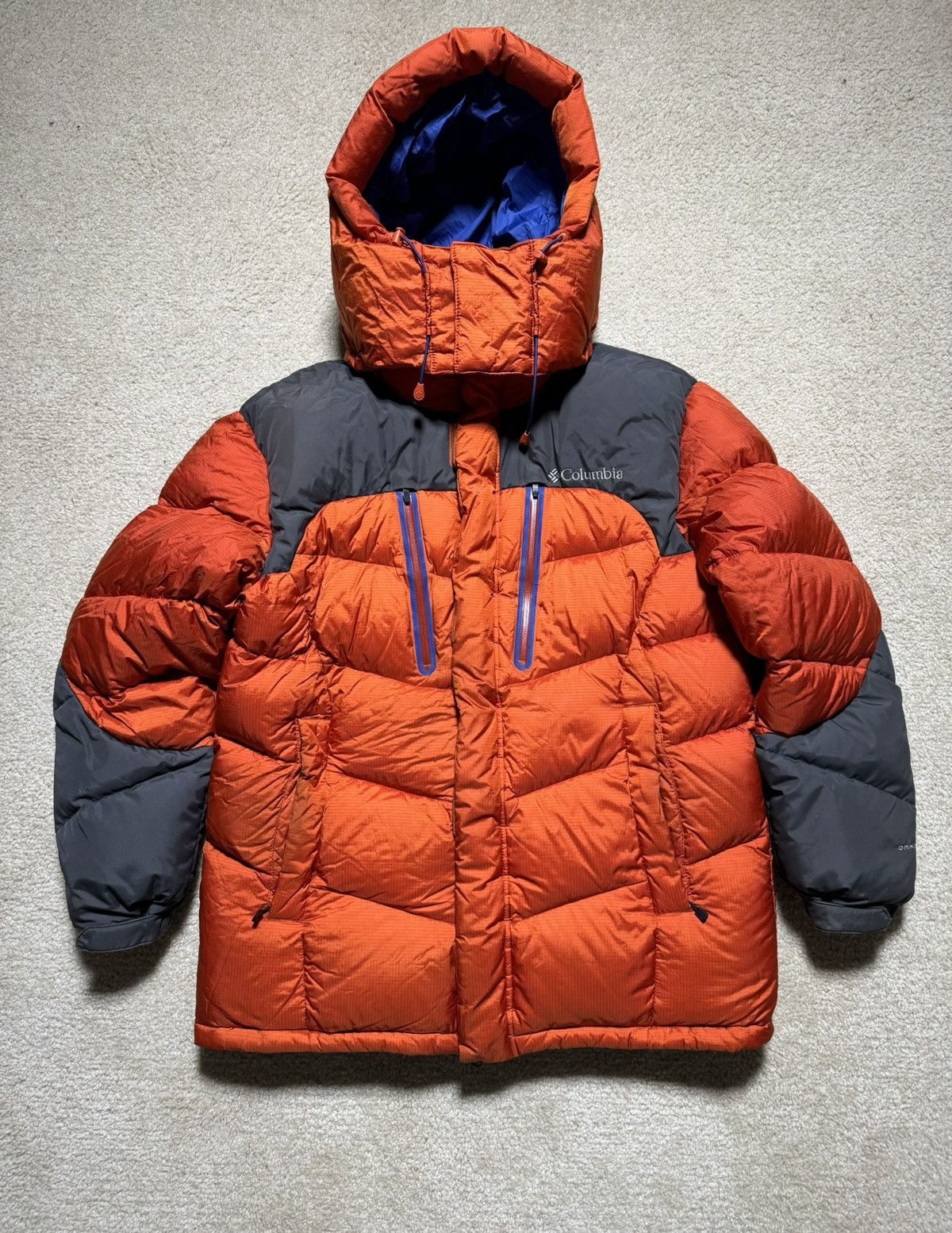 image of Columbia Down Jacket in Orange, Men's (Size Medium)