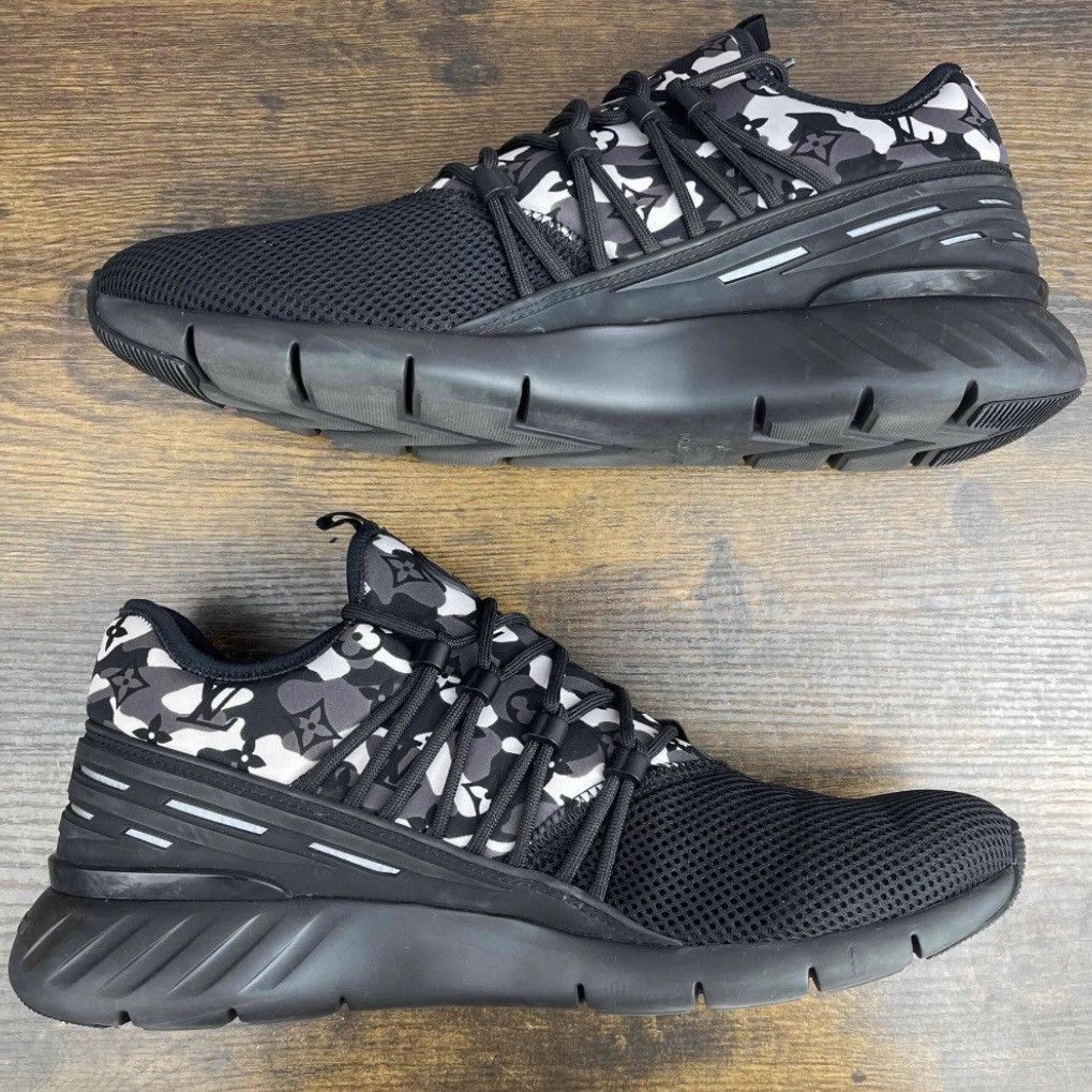 Louis Vuitton Louis Vuitton LV Fastlane Black Camo Size 9 UK 10 US 1A3V1Y Size US 10 / EU 43 - 4 Thumbnail