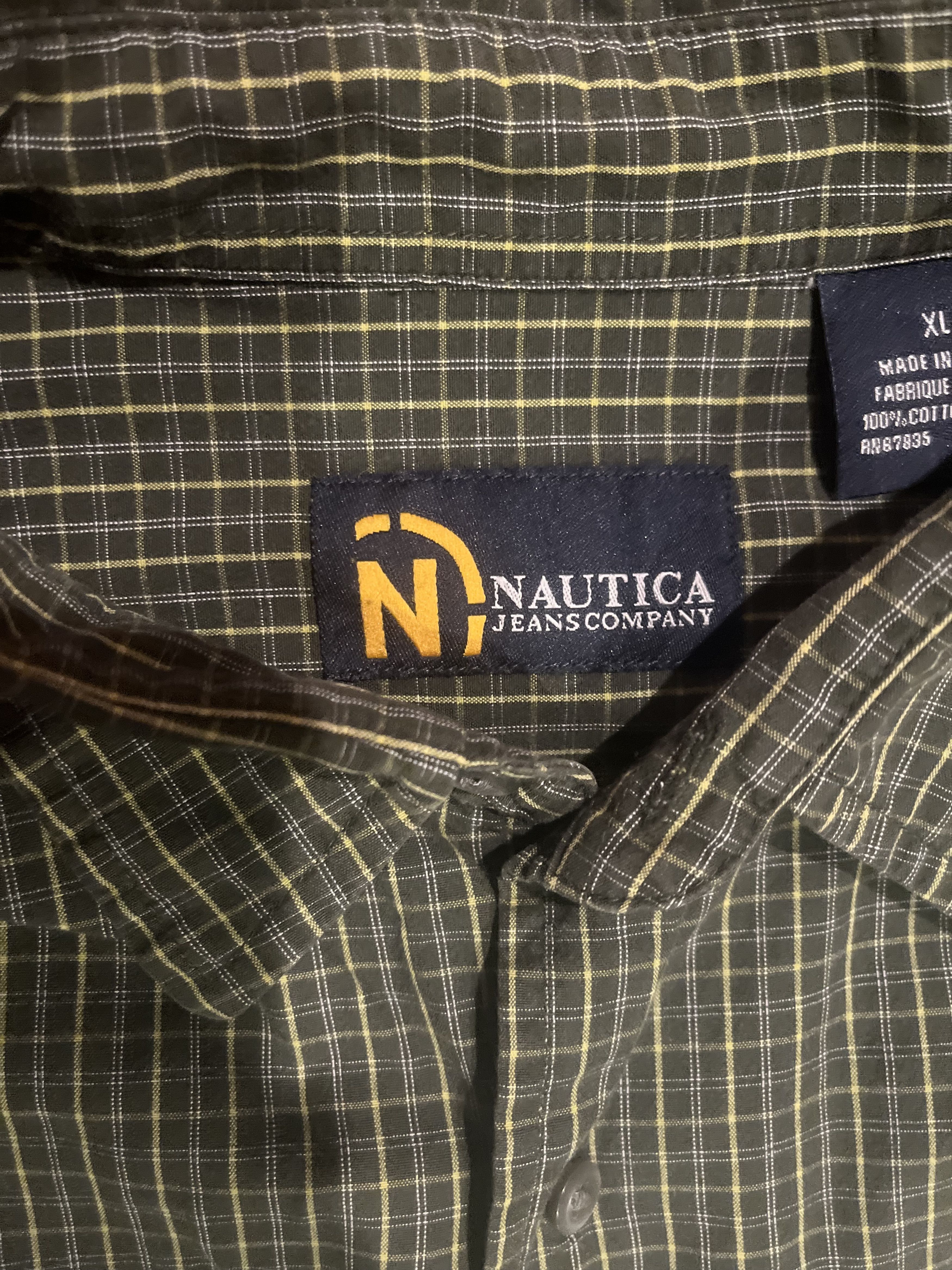Nautica Nautica Jeans Flannel Vintage Green Size US XL / EU 56 / 4 - 2 Thumbnail