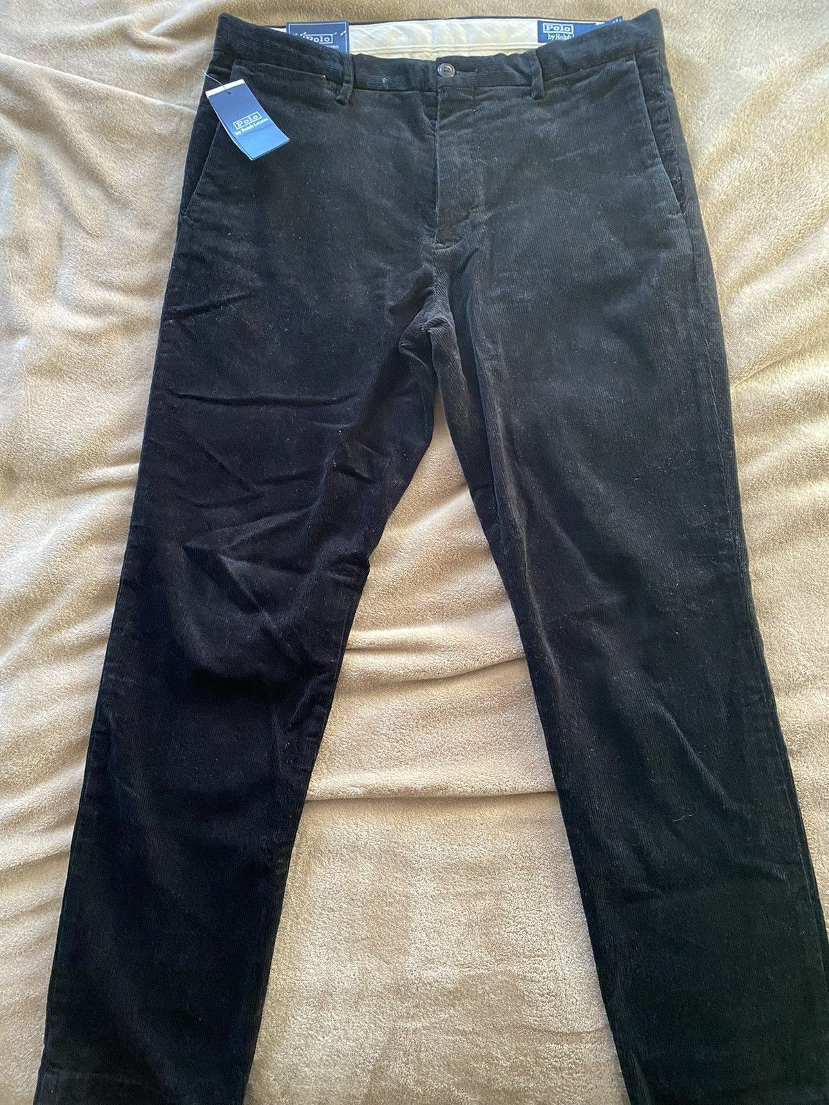 image of Polo Ralph Lauren Polo Corduroy Pants 32X30 in Black, Men's