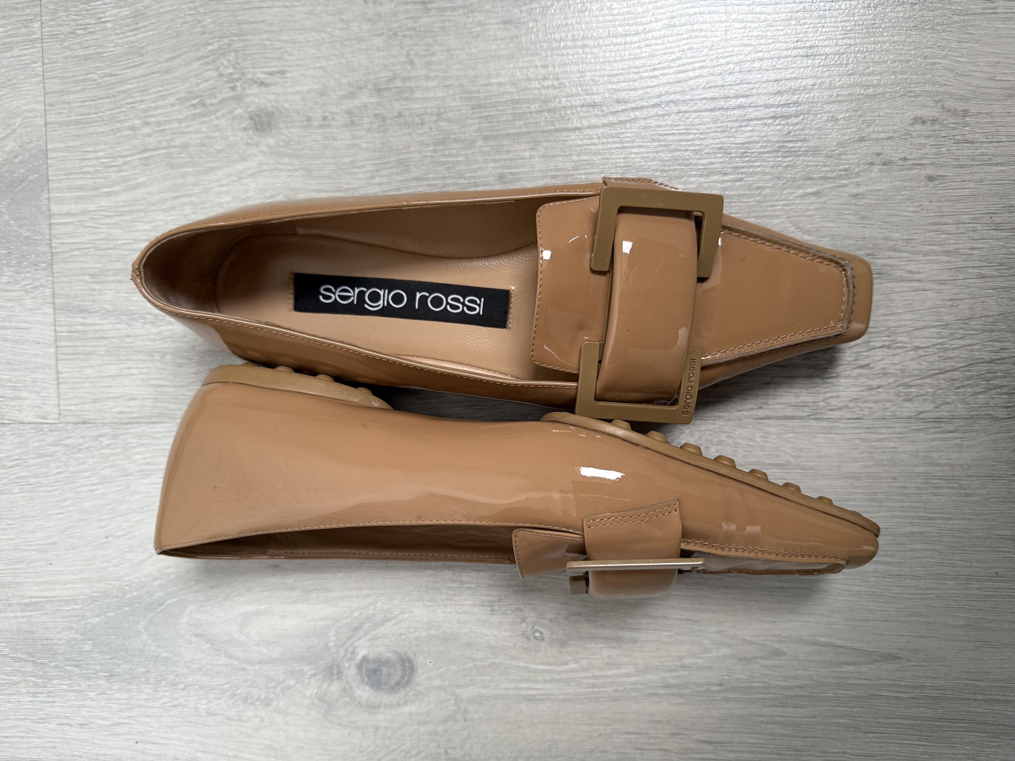 Sergio Rossi Share SERGIO ROSSI Patent Leather Loafers Size US 5.5 / IT 35.5 - 2 Thumbnail