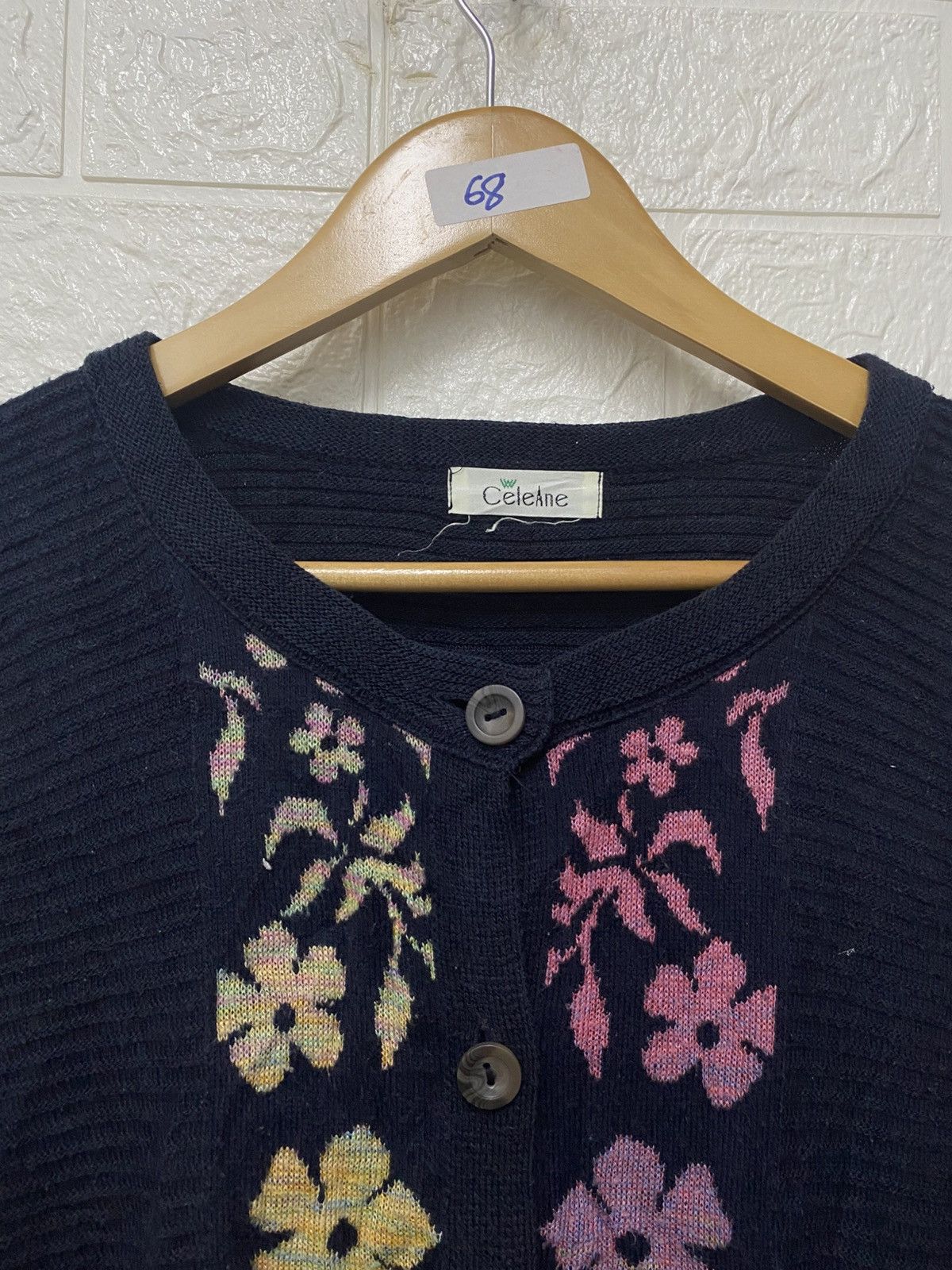 Japanese Brand Vintage Celeine brand cardigan with a floral pattern Size US M / EU 48-50 / 2 - 3 Thumbnail