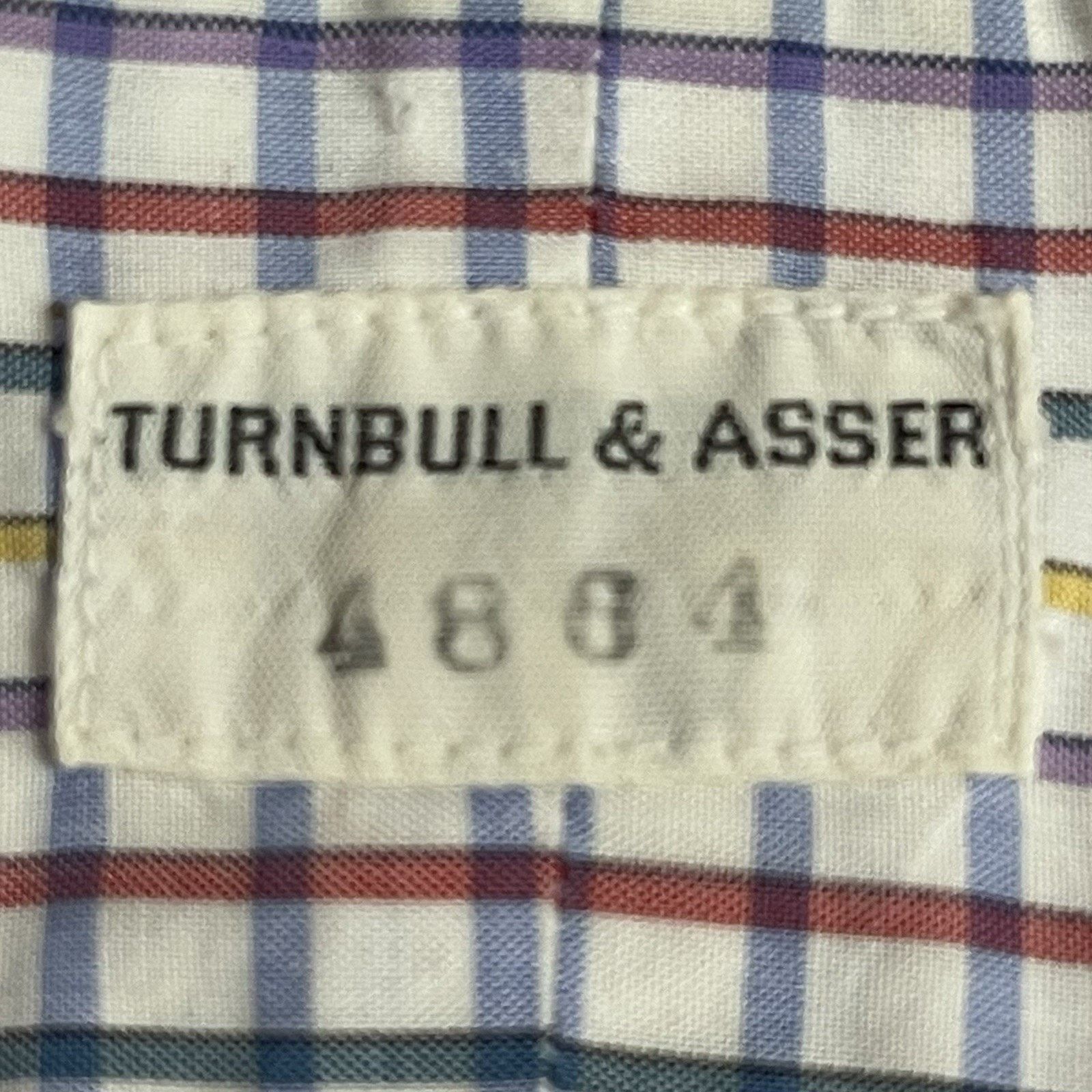 Turnbull & Asser Turnbull & Asser Button Up Shirt Mens L Plaid Vintage Size US L / EU 52-54 / 3 - 2 Thumbnail