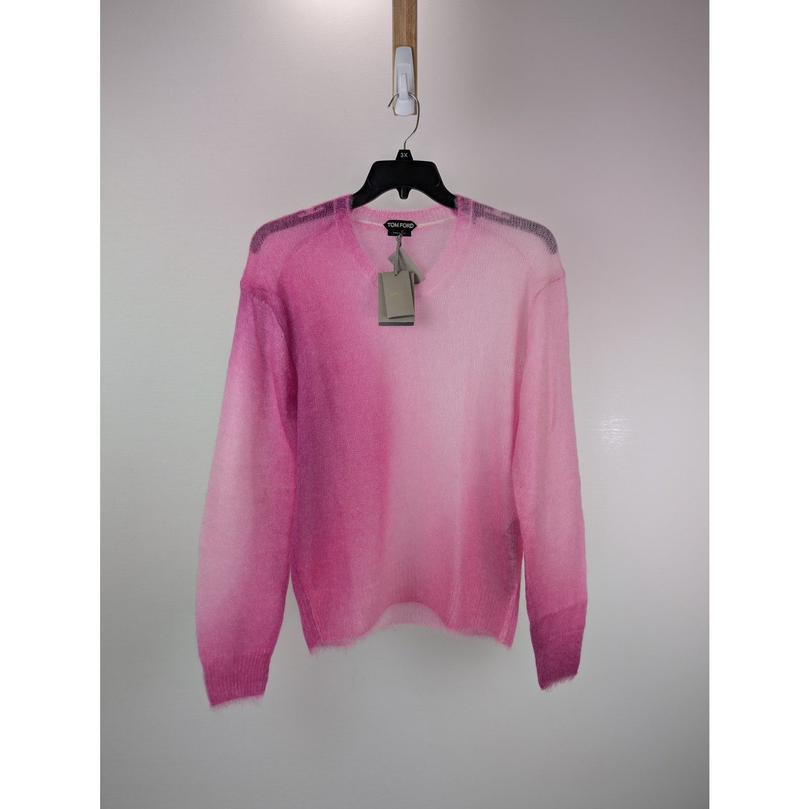 Tom Ford o1rshd1 Knitwear Crewneck Knitted Sweatshirt in Pink Size US XL / EU 56 / 4 - 8 Thumbnail