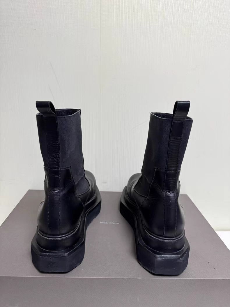 Rick Owens Turbo Platform Coffin Chelsea Combat Boots Q8 Size US 13 / EU 46 - 4 Thumbnail