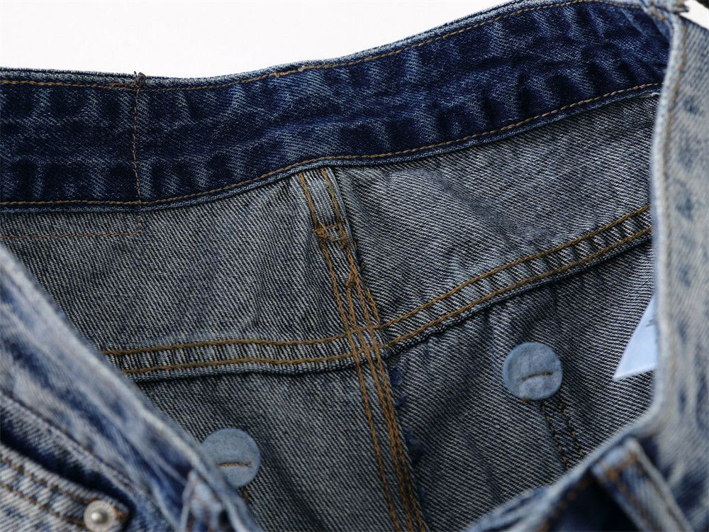 Japanese Brand × Jean Men's distressed cleanfit punk loose washed jeans Size US 32 / EU 48 - 4 Thumbnail