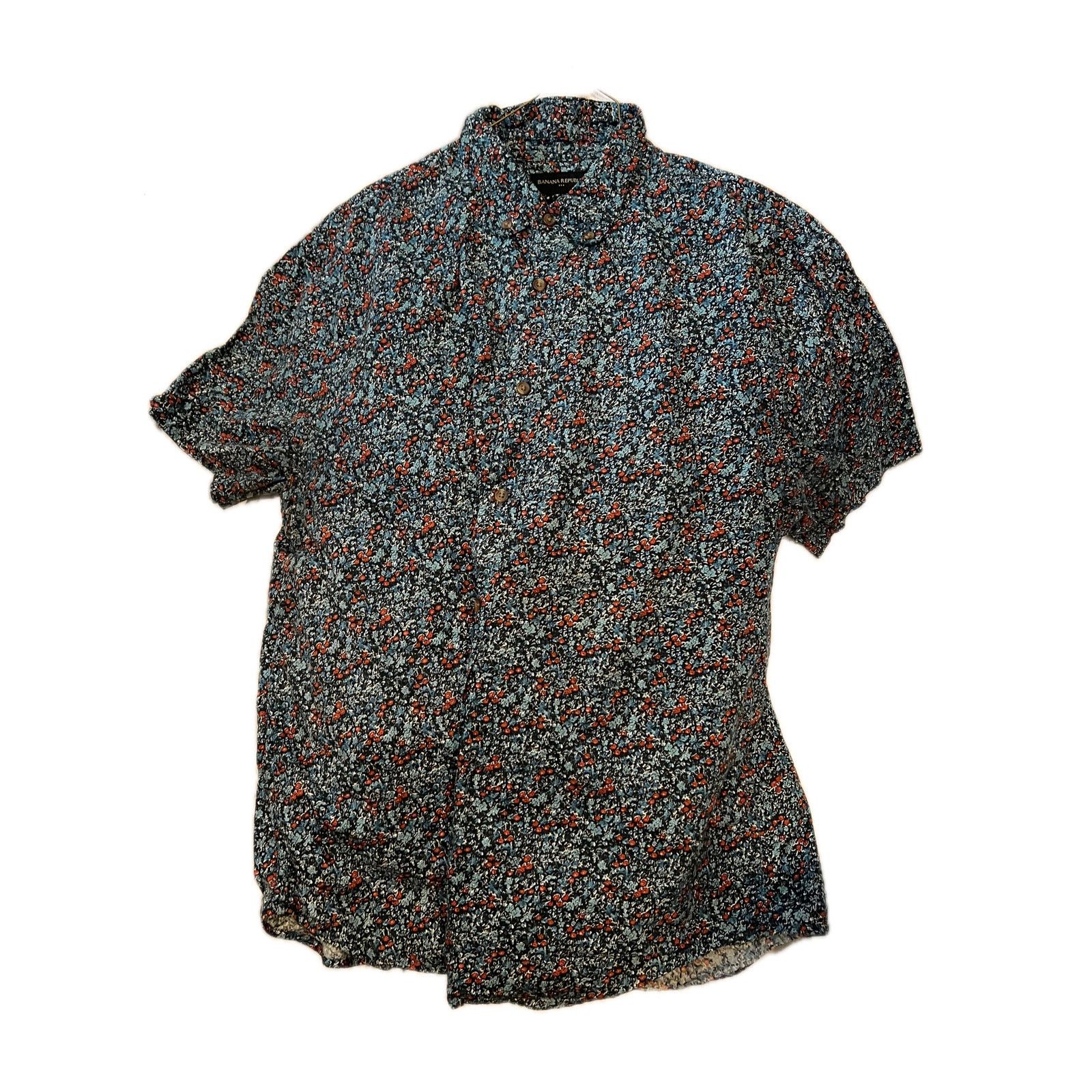 Banana Republic Banana Republic Short Sleeve Button Down Shirt Mens XL Size US XL / EU 56 / 4 - 1 Thumbnail