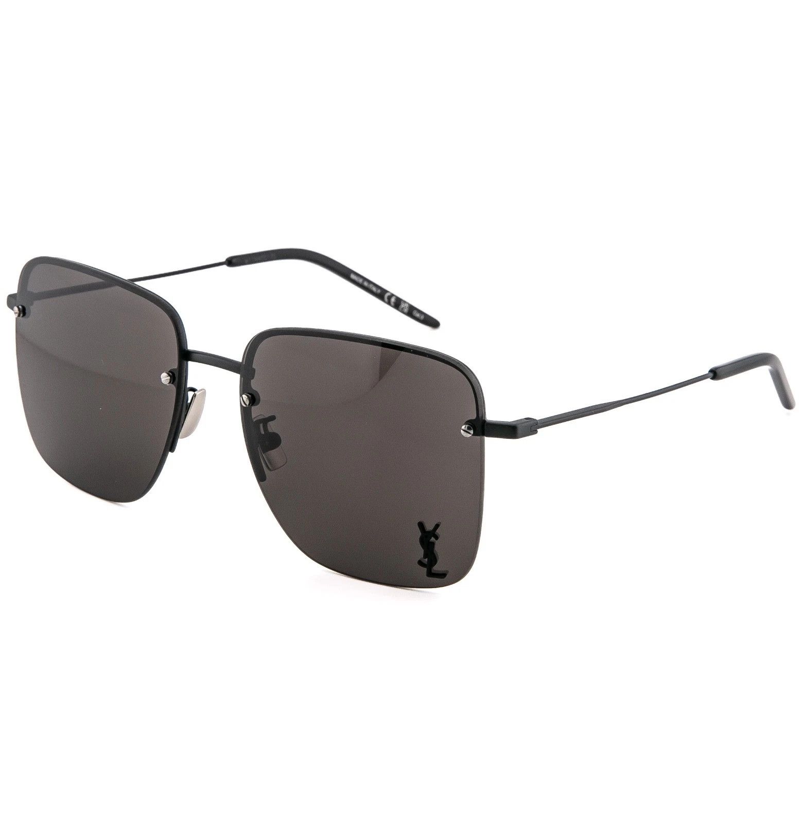Yves Saint Laurent SAINT LAURENT 312 SL312M 001 YSL Logo Rectangular Sunglasses Size ONE SIZE - 7 Thumbnail
