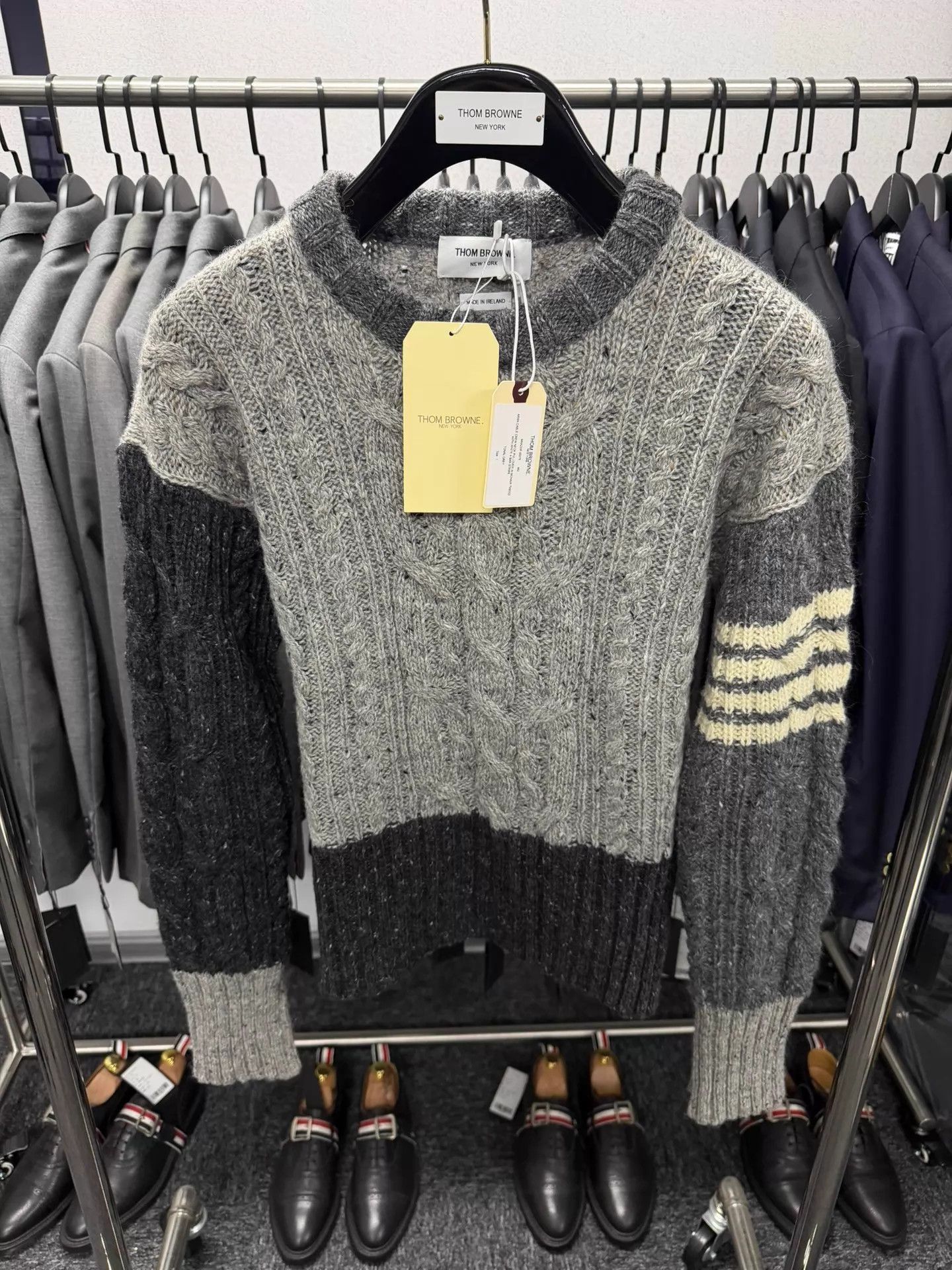 Thom Browne Thom Browne 4-Bar Colorblock Sweater Wool Mohair Blend 1 Size S / US 4 / IT 40 - 1 Thumbnail