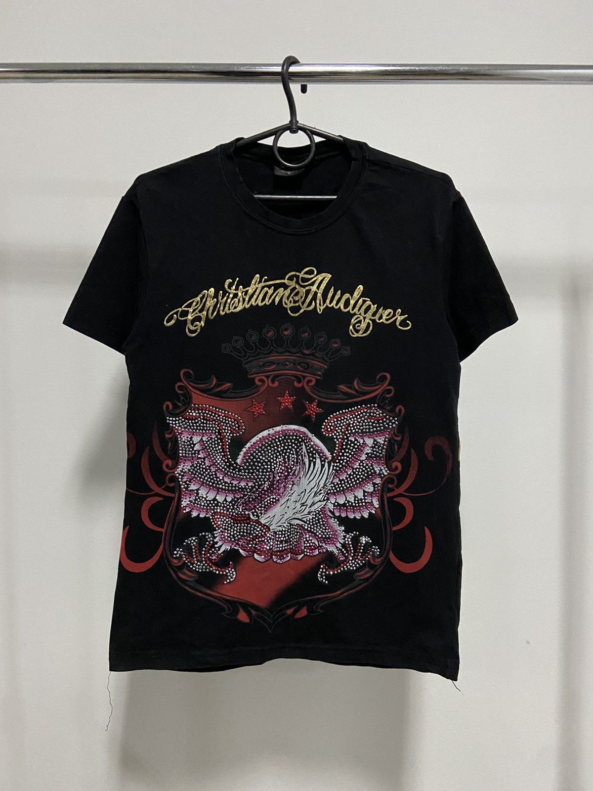 Christian Audigier × Vintage Christian audigier big logo skull 💀 t shirt vintage Size US M / EU 48-50 / 2 - 2 Thumbnail