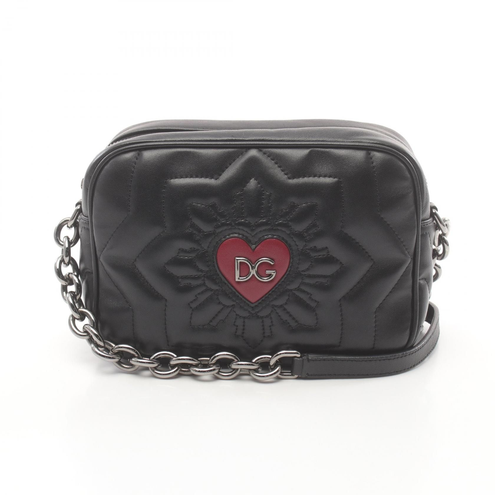 Dolce & Gabbana Dolce & Gabbana Leather Love Shoulder Bag Leather Shoulder Bag in Great Condition Size ONE SIZE - 1 Thumbnail