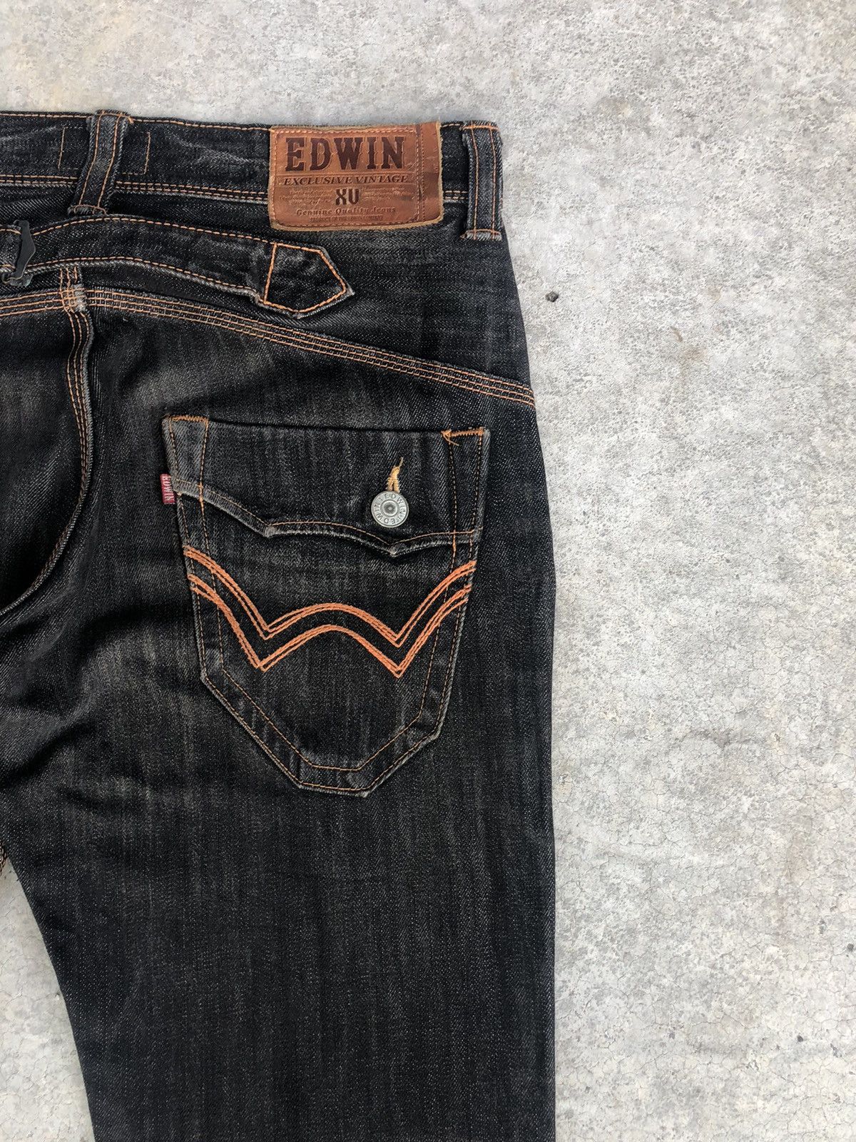 Edwin Y2k Edwin XV Flared Jeans Distressed buckle back jeans Size US 33 - 10 Thumbnail