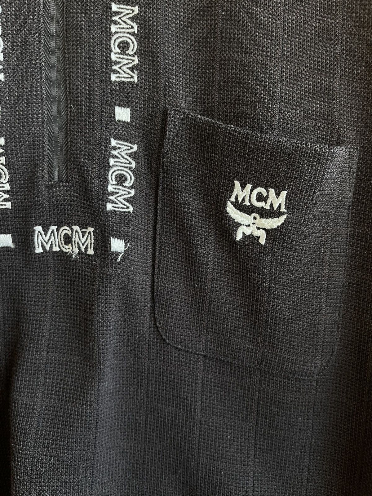 MCM Vintage’90s🔥MCM🔥Embroidery Logo Half Zip Polo L/S Size US L / EU 52-54 / 3 - 4 Thumbnail
