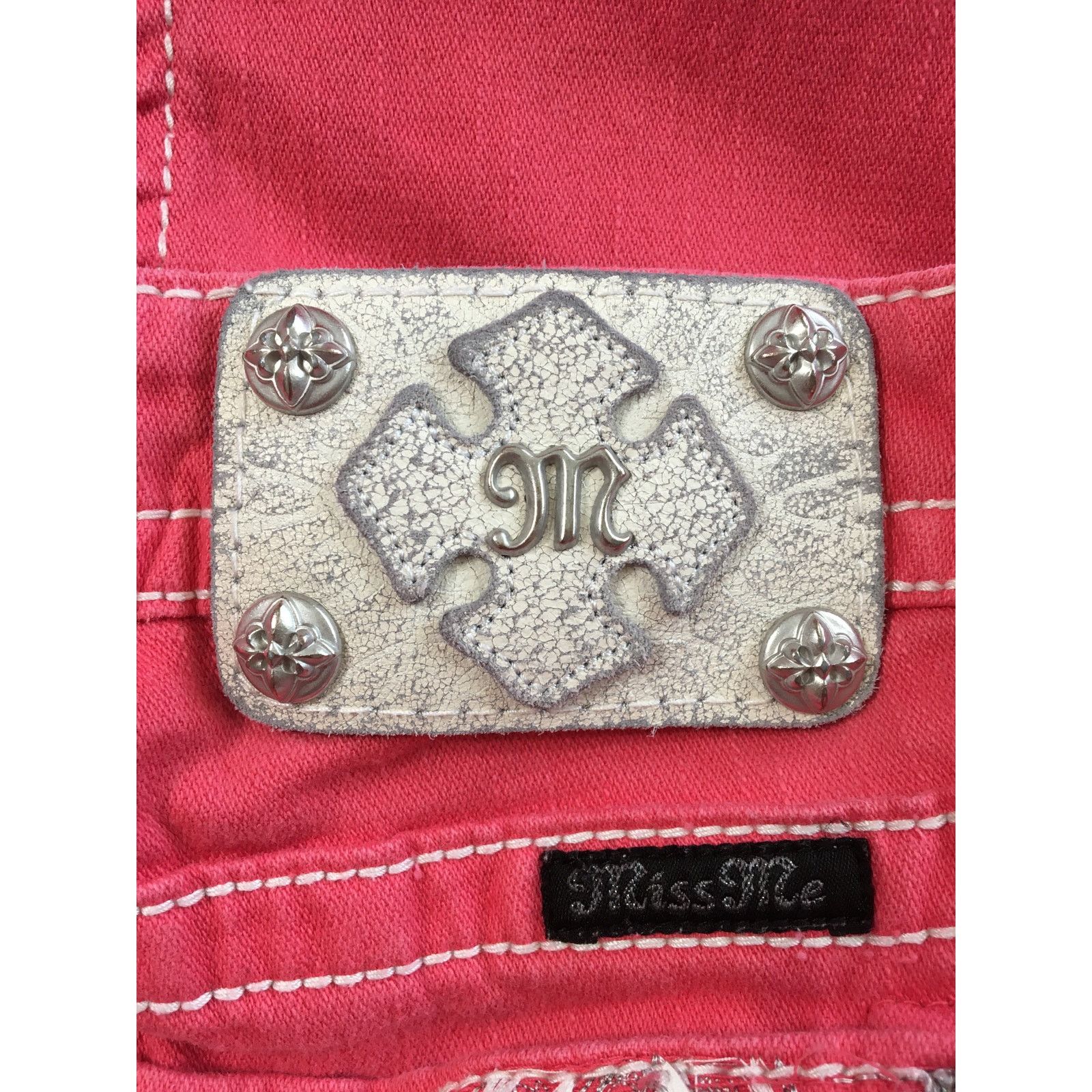 Miss Me Miss Me Melon Fleur De Lis Jeans Size 26 Skinny Size 26" / US 2 / IT 38 - 4 Thumbnail