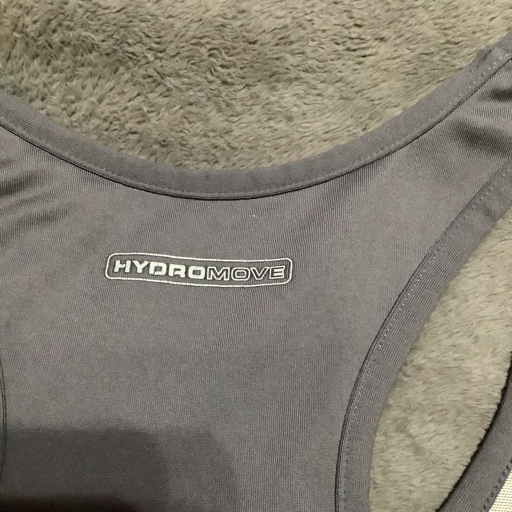 Reebok VINTAGE Reebok Tank Woman XL Gray Slim Cropped Racerback Hydromove Activewear Size XL / US 12-14 / IT 48-50 - 5 Thumbnail