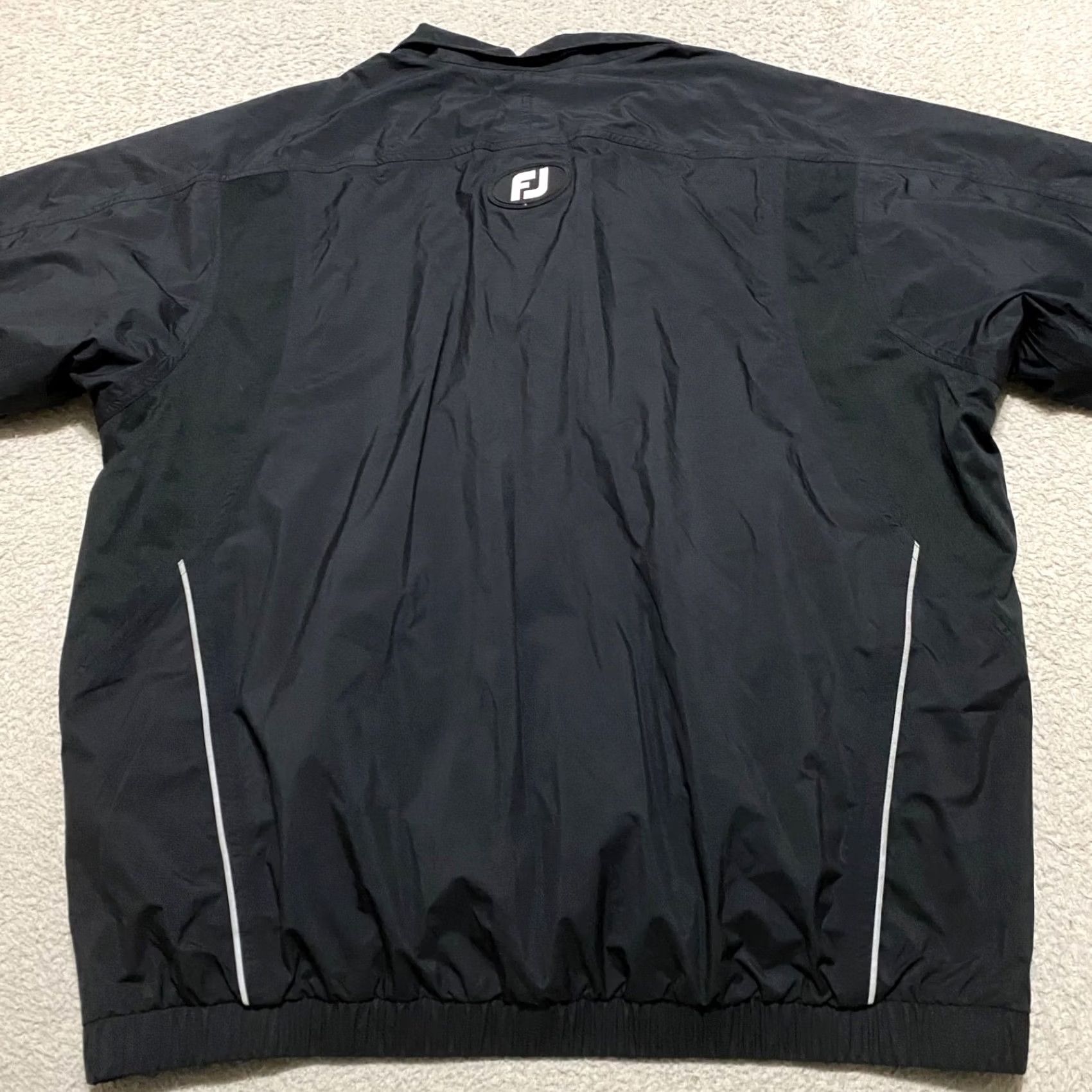 Footjoy FootJoy Dryjoys Windbreaker Jacket Black XL Short Sleeve Golf Pocket Mens XS? Size US 36 / EU 52 - 2 Thumbnail