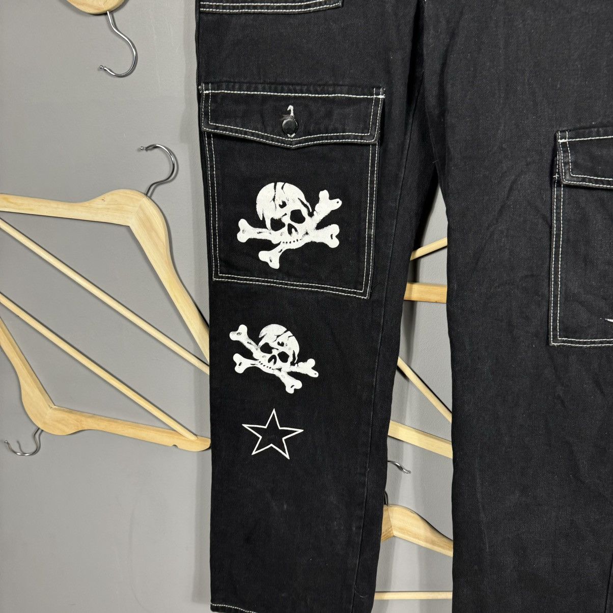 Other Disaster Y2K Romwe Skulls Jeans Size US 32 / EU 48 - 3 Thumbnail