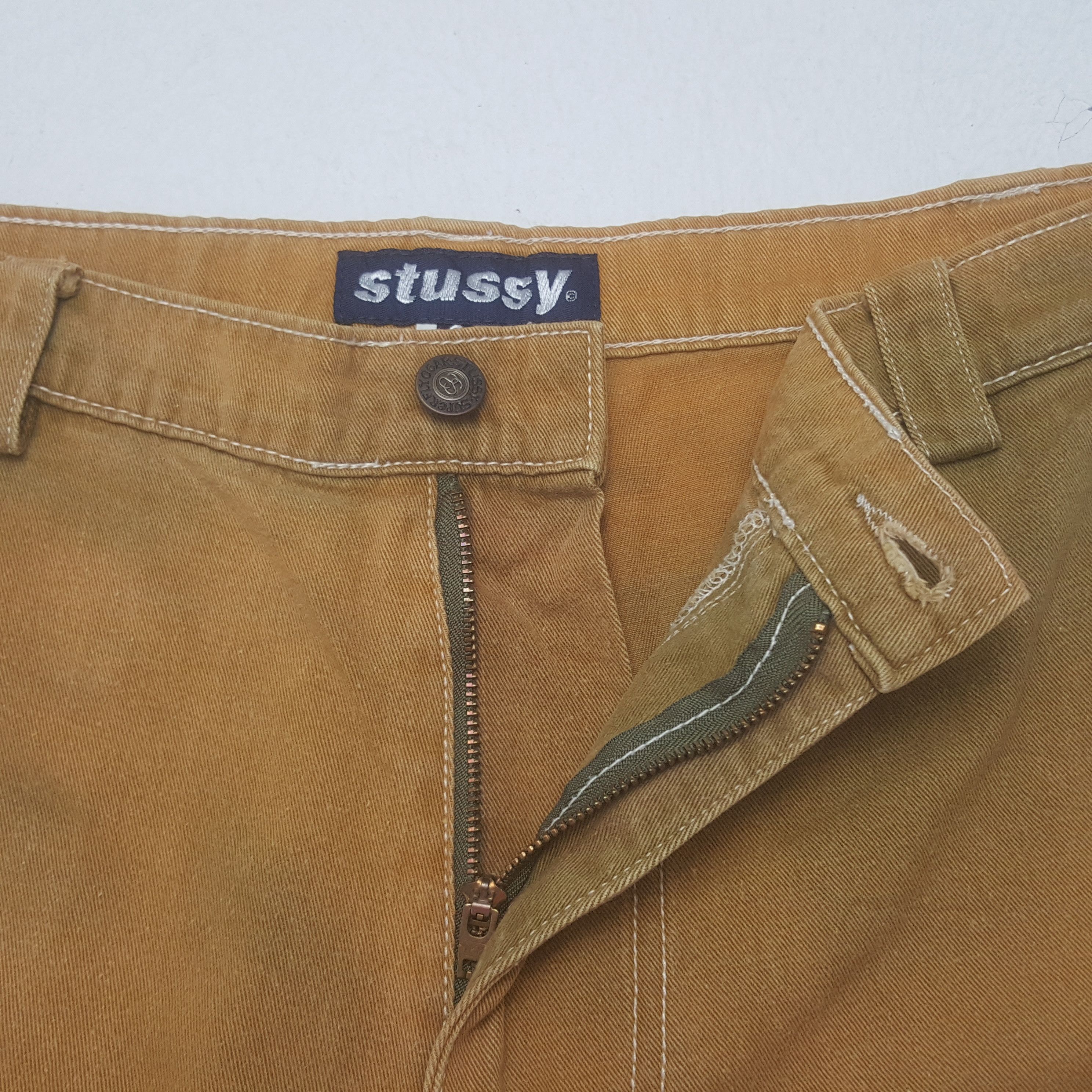 Stussy × Vintage Vintage Stussy Custom Art Logo Short Pants Size US 37 - 9 Thumbnail