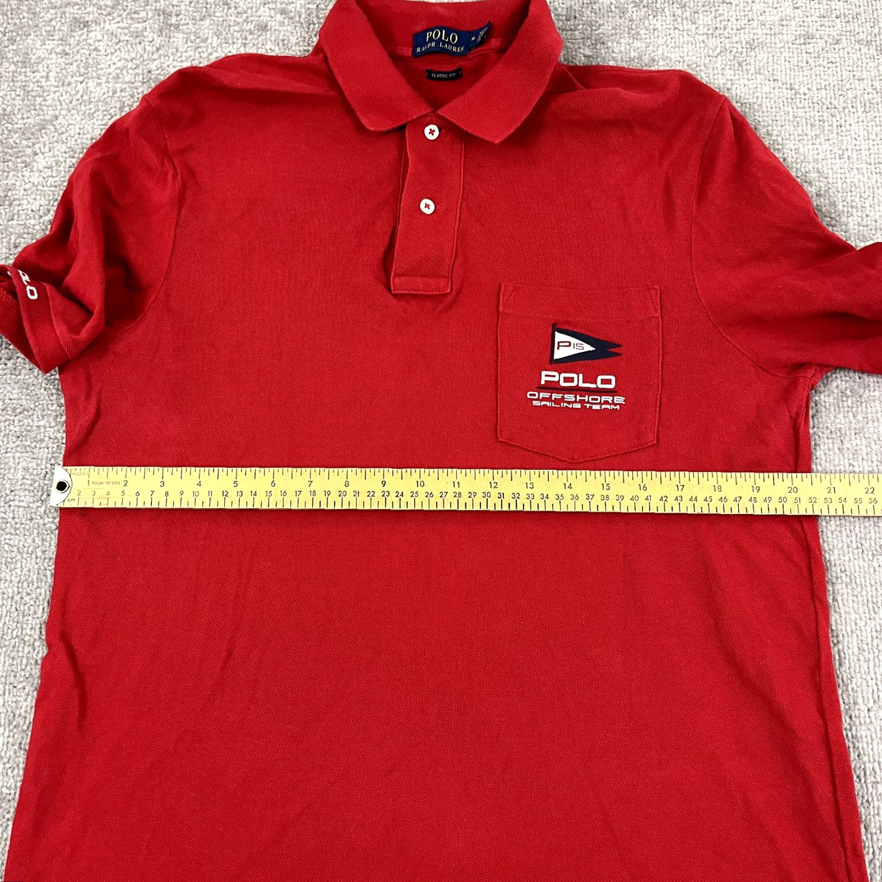 Polo Ralph Lauren POLO RALPH LAUREN Polo Shirt Mens Medium Offshore Sailing Team P-15 Sports S/S Size US M / EU 48-50 / 2 - 6 Thumbnail