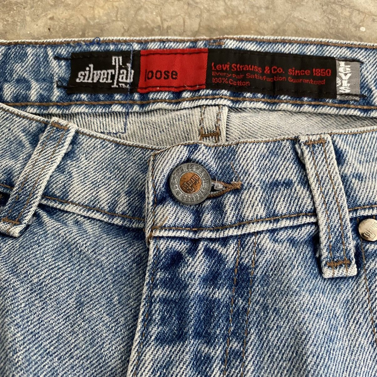 Levi's Vintage 90’s Levis Silvertab Loose Wide Denim Jeans Size US 33 - 8 Thumbnail