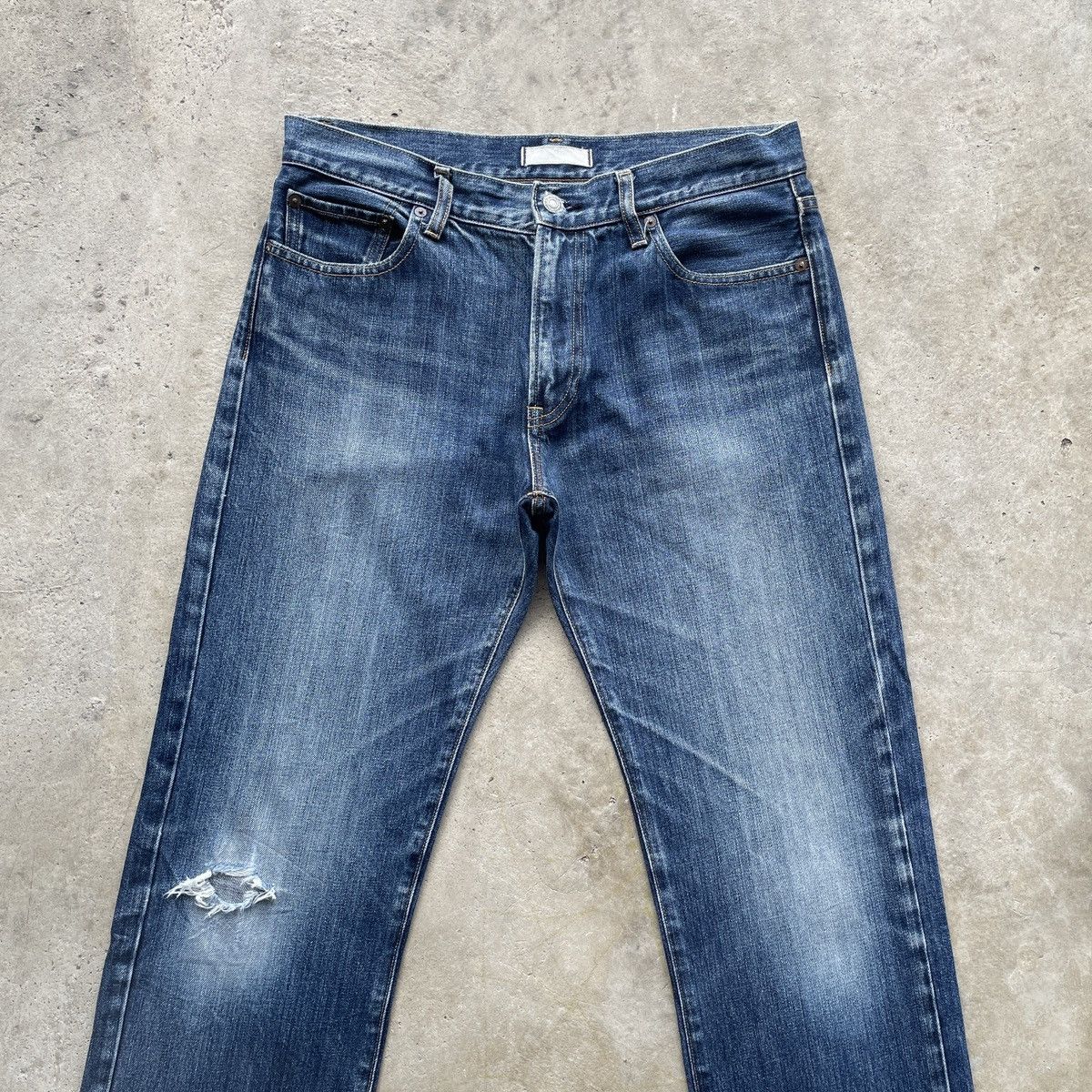 Japanese Brand W32💥 Vintage Japanese Distressed Denim Faded Jeans Pants Size US 32 / EU 48 - 3 Thumbnail
