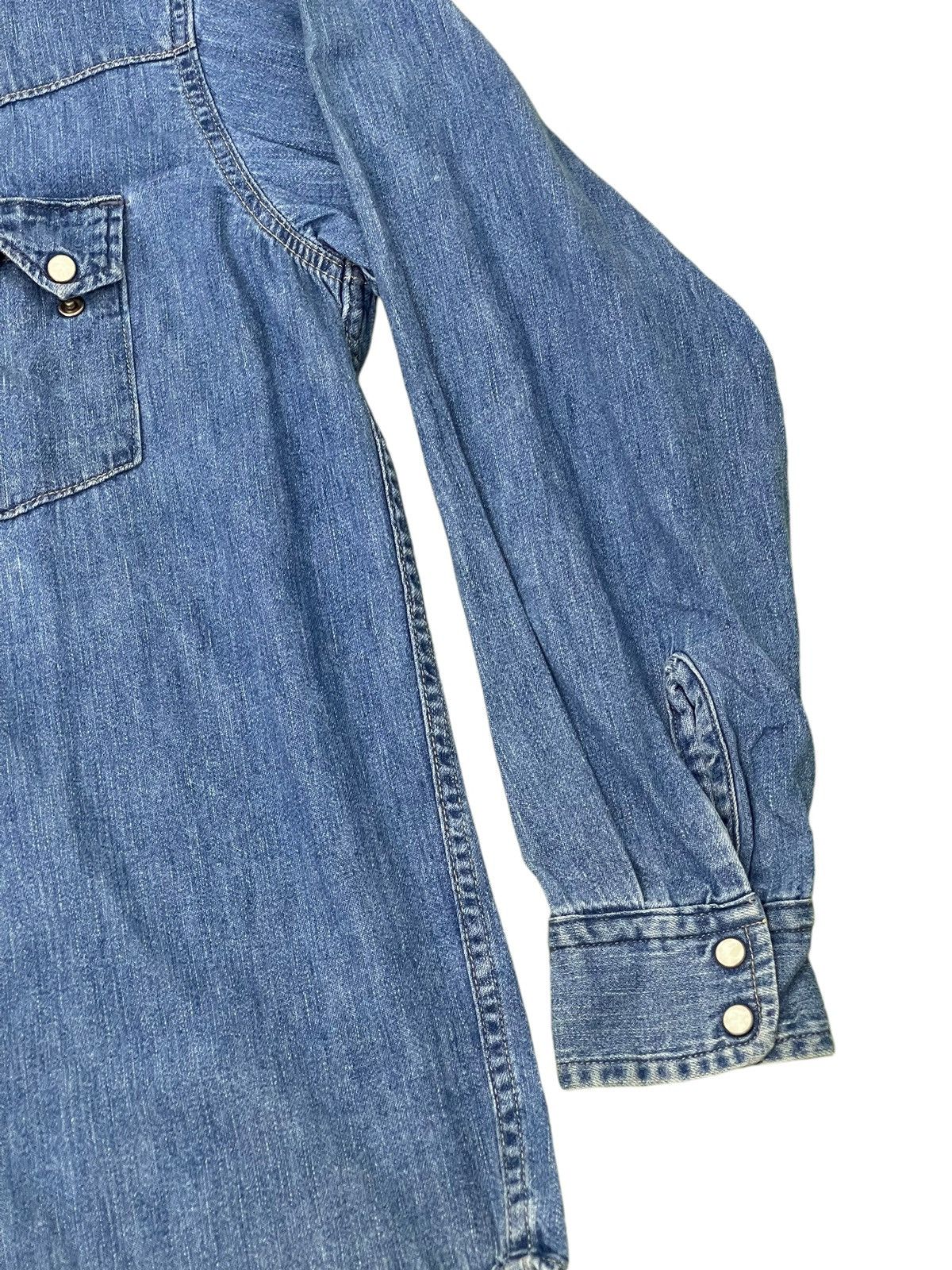 Blue Blue Japan Sun Faded Blue Blue Japan Denim Shirt Westerner 6🟩0 Size US M / EU 48-50 / 2 - 5 Thumbnail