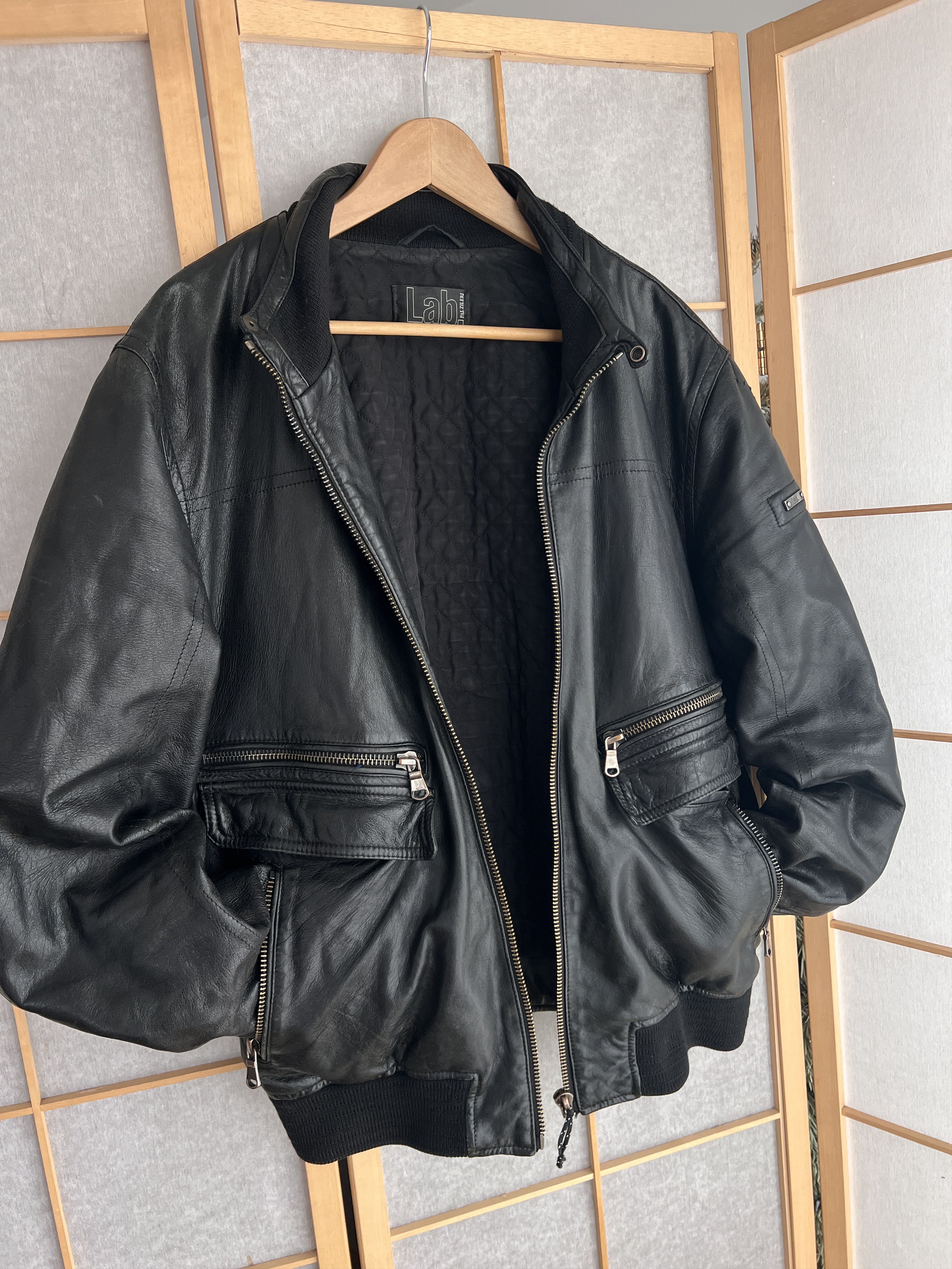 If Six Was Nine Vintage 2000s leather bomber jacket baggy boxy y2k japanese Size US L / EU 52-54 / 3 - 11 Thumbnail