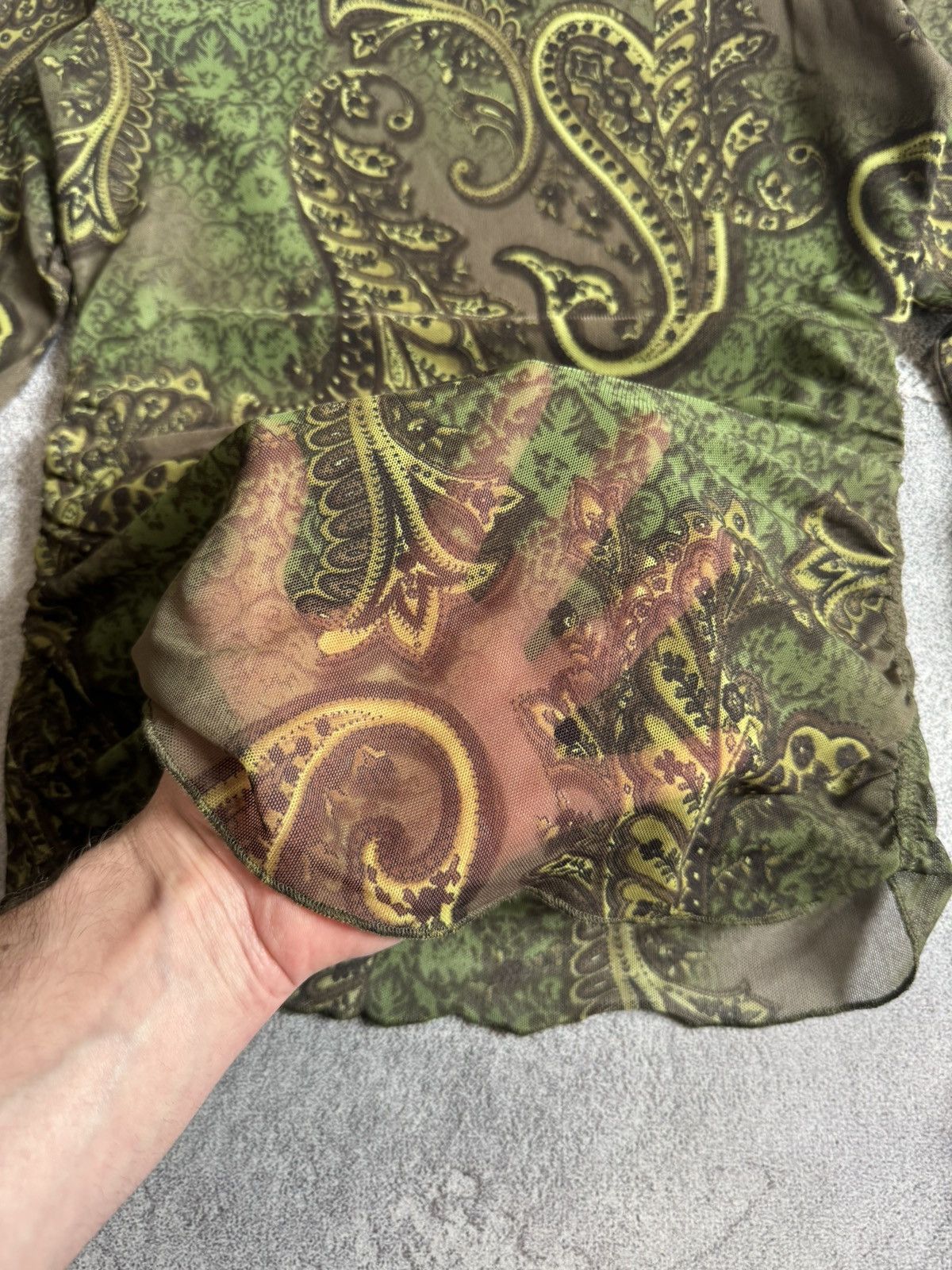 Japanese Brand Apanage all printed flowers mesh long sleeve style Gaultier Size M / US 6-8 / IT 42-44 - 9 Thumbnail