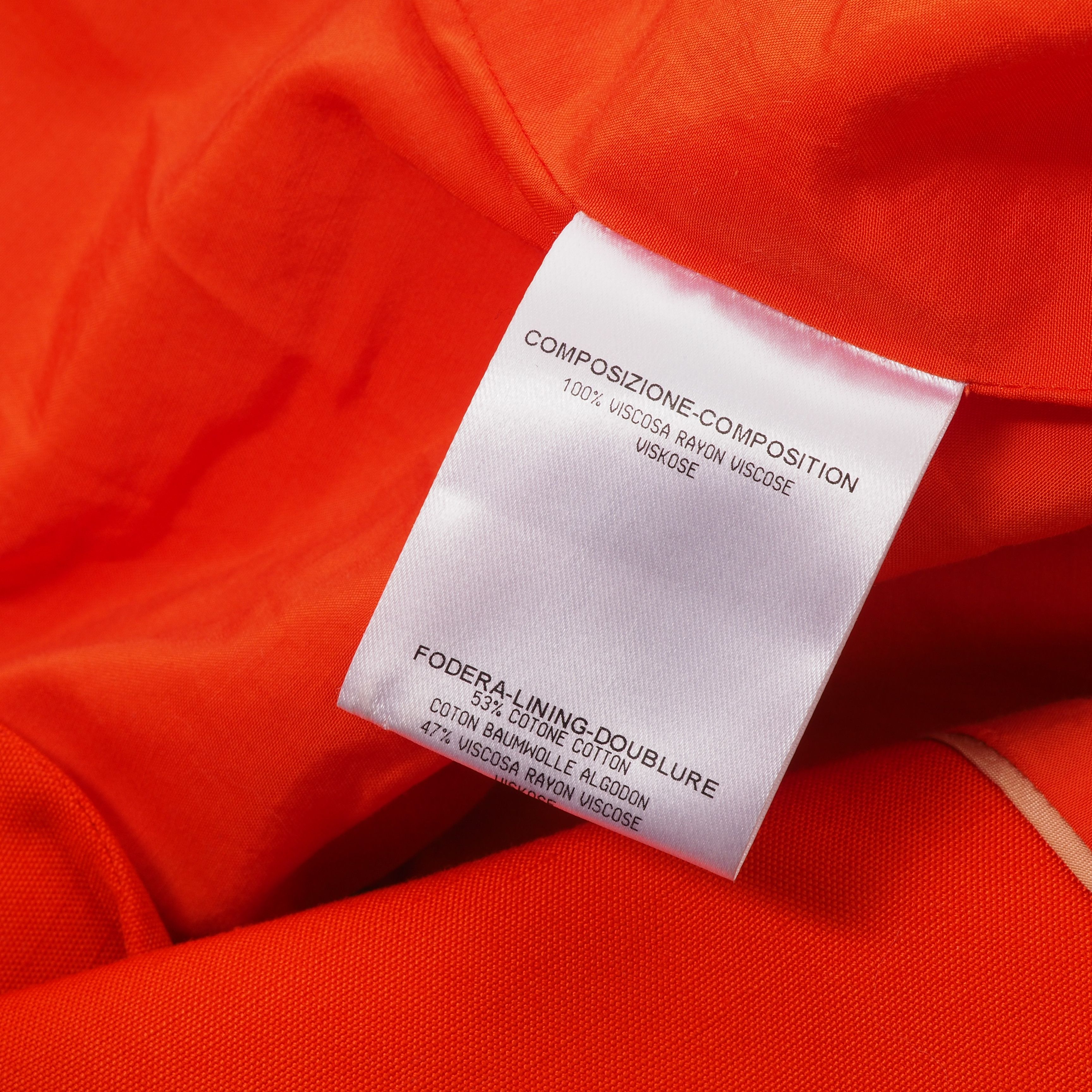 Stella McCartney STELLA MCCARTNEY Orange Double Breasted Blazer Jacket Size M / US 6-8 / IT 42-44 - 8 Thumbnail