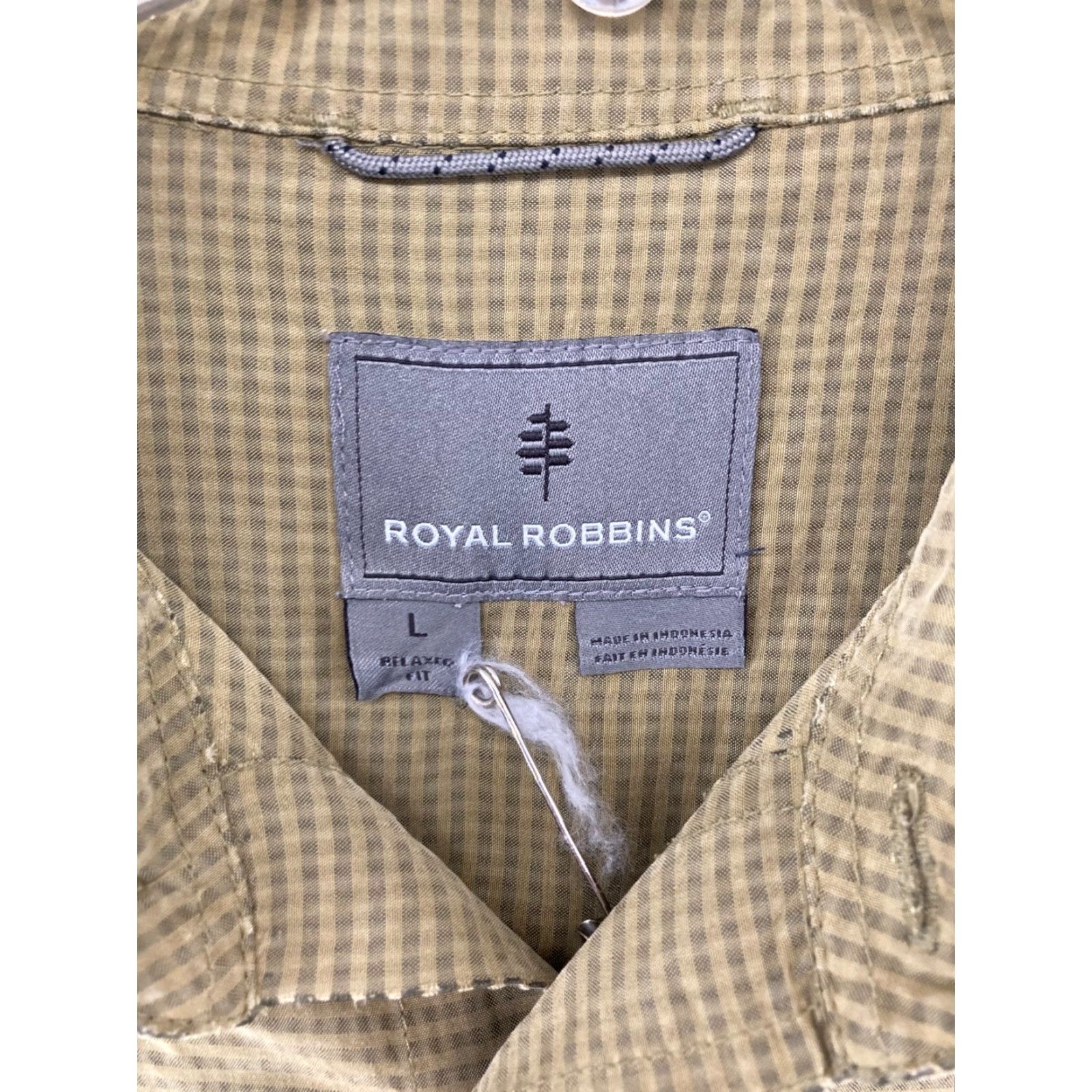 Royal Robbins VINTAGE Royal Robbins Button Up Shirt Mens Large Long Sleeve Check Green Modal Outdoor Classic Size US L / EU 52-54 / 3 - 4 Thumbnail