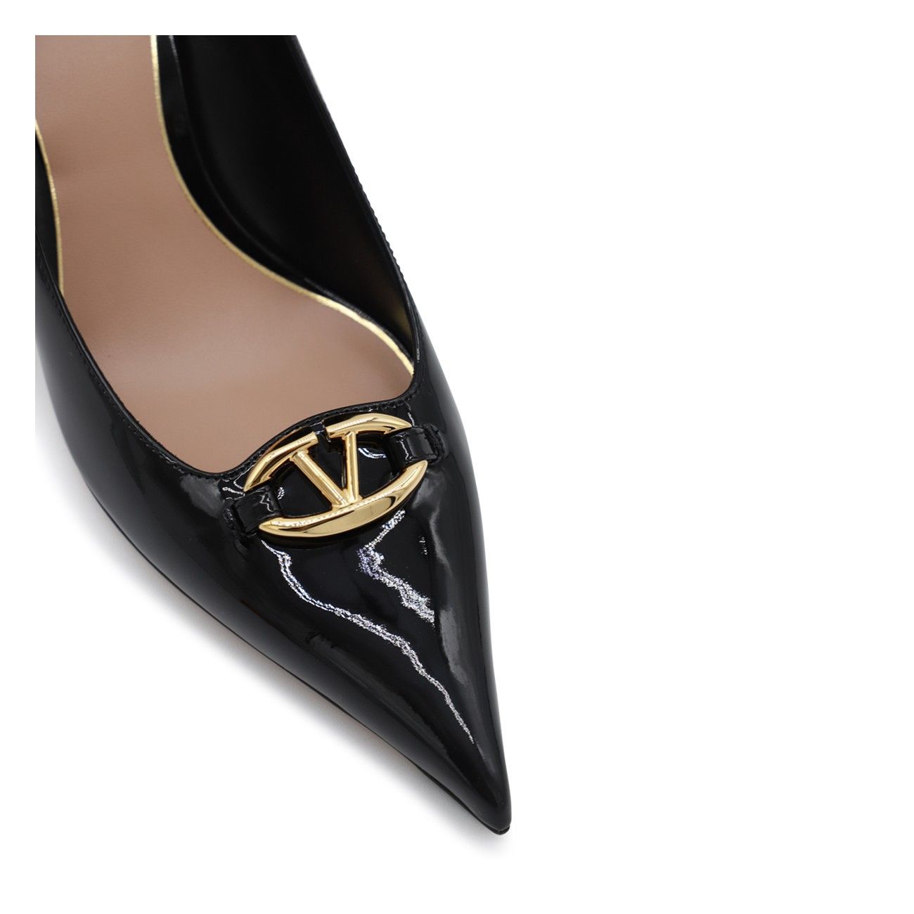 Valentino o1s22i1n0924 Vlogo Decollete Pumps in Black Size US 9 / IT 39 - 4 Thumbnail
