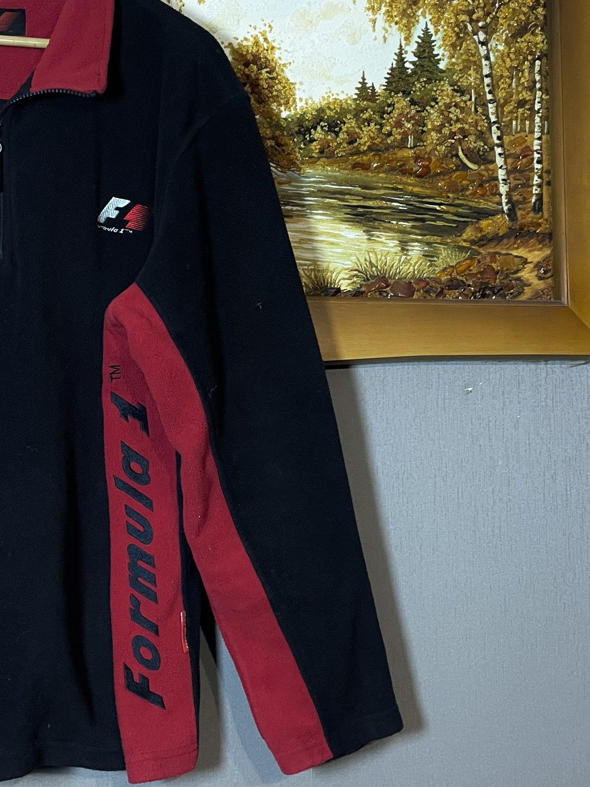 Formula 1 Vintage Formula Uno F1 Racing Fleece Jacket 1/4 Zip Size US XL / EU 56 / 4 - 4 Thumbnail