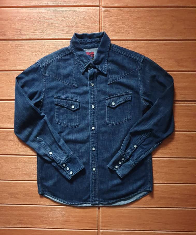 Japanese Brand 💥Bruna Boinne Selvedge Japanese style Western Shirt Size US S / EU 44-46 / 1 - 13 Thumbnail