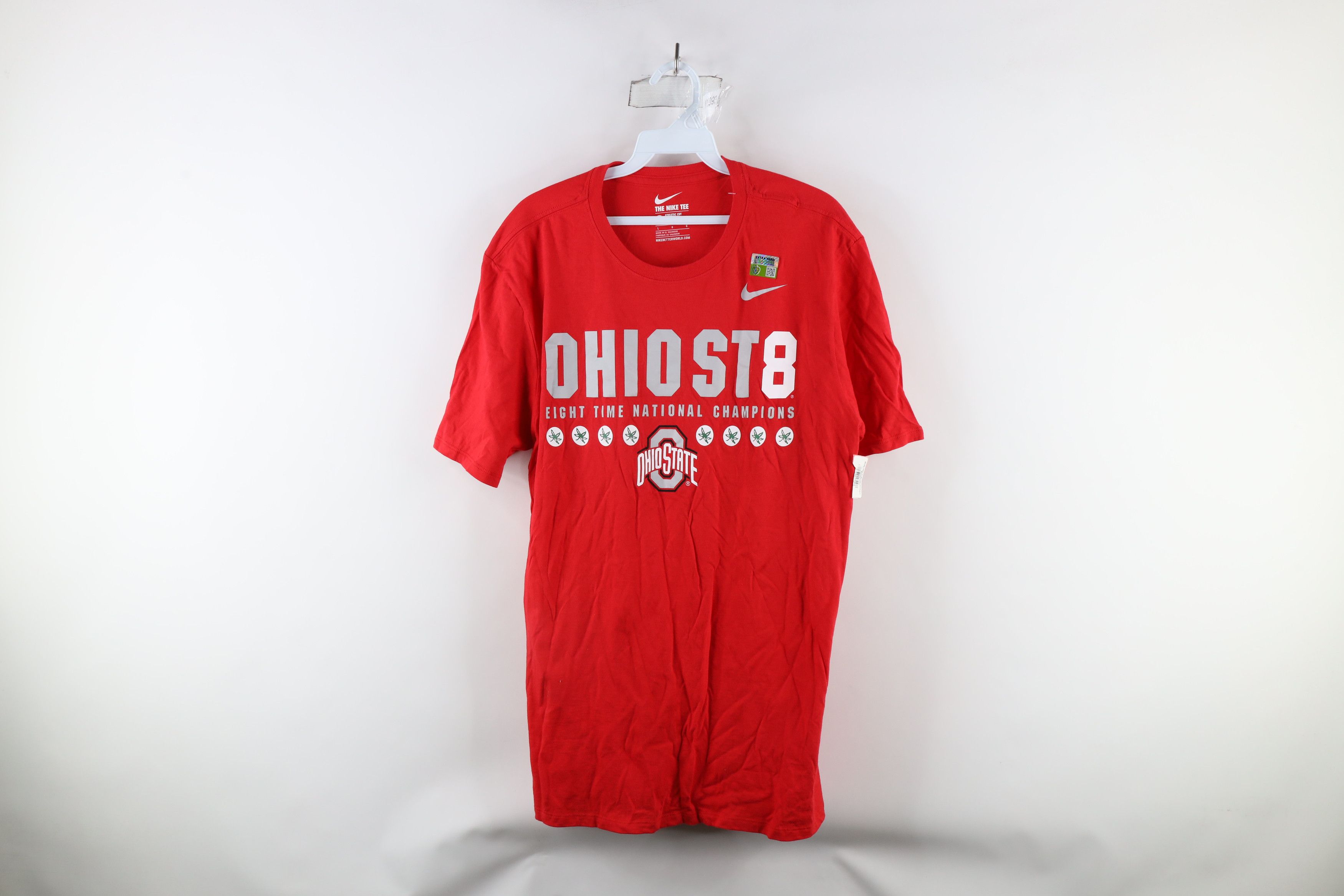 Nike × Vintage New Nike Champs Ohio State University Football T-Shirt Size US L / EU 52-54 / 3 - 1 Thumbnail