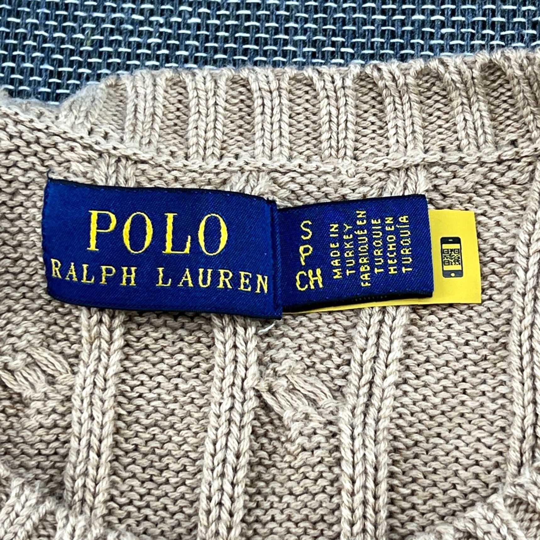 Polo Ralph Lauren Polo Ralph Lauren Womens Sweater Small Beige Cable Knit Jumper Crewneck Size S / US 4 / IT 40 - 5 Thumbnail