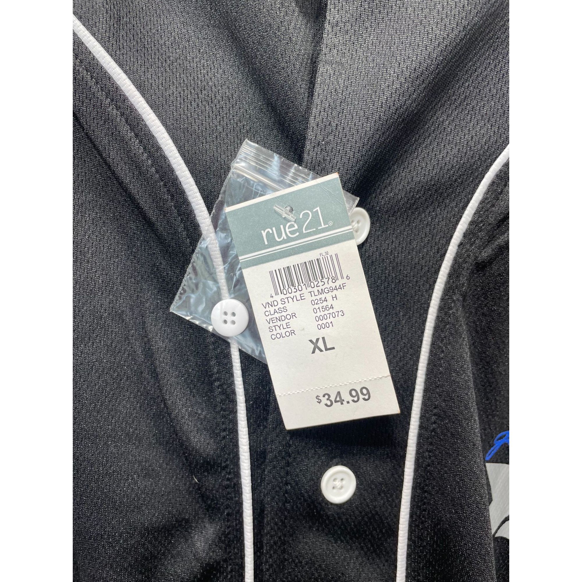 rue21 Rue 21 - Men's Long Sleeve Hoodie - White/Black - Extra Larg Size US XL / EU 56 / 4 - 8 Thumbnail