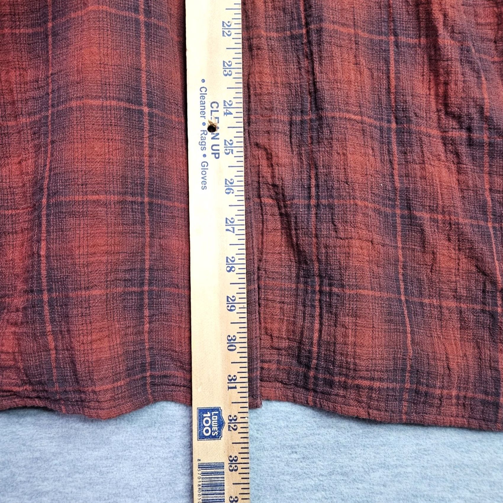 Madewell Madewell Shirt 1X Flannel Plaid Burnished Mahogany Brown Button Down Womens Size 1X Regular All Seasons Vintage: No Size XL / US 12-14 / IT 48-50 - 3 Thumbnail