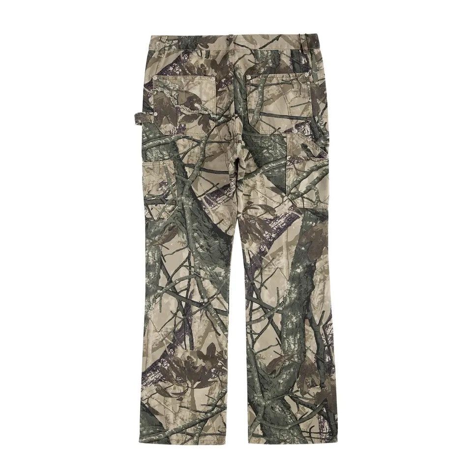 Leaf Camouflage Logging Pants Straight Patchwork Baggy Jeans