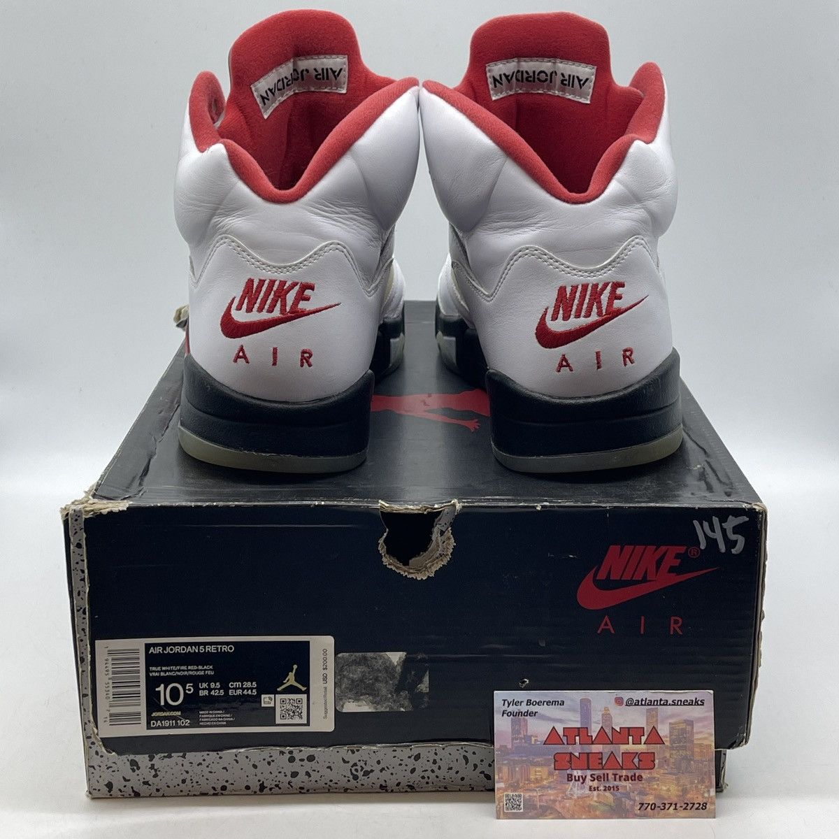 Jordan Brand Air Jordan 5 fire red Size US 10.5 / EU 43-44 - 3 Thumbnail