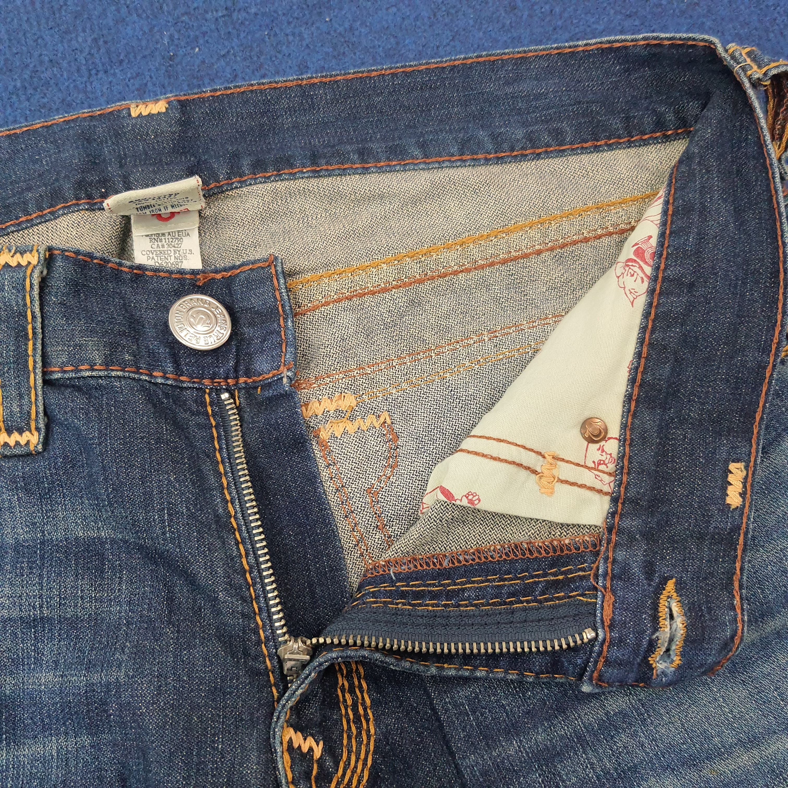 True Religion Vintage True Religion American Denim Jeans C258N2 Size US 37 - 6 Thumbnail