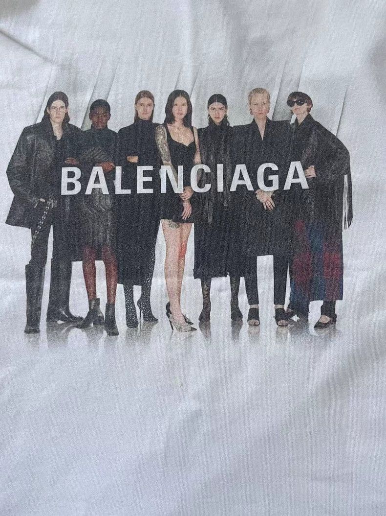 Balenciaga Balenciaga Band Portrait Print Logo Short Sleeve T-Shirt Size US S / EU 44-46 / 1 - 3 Thumbnail