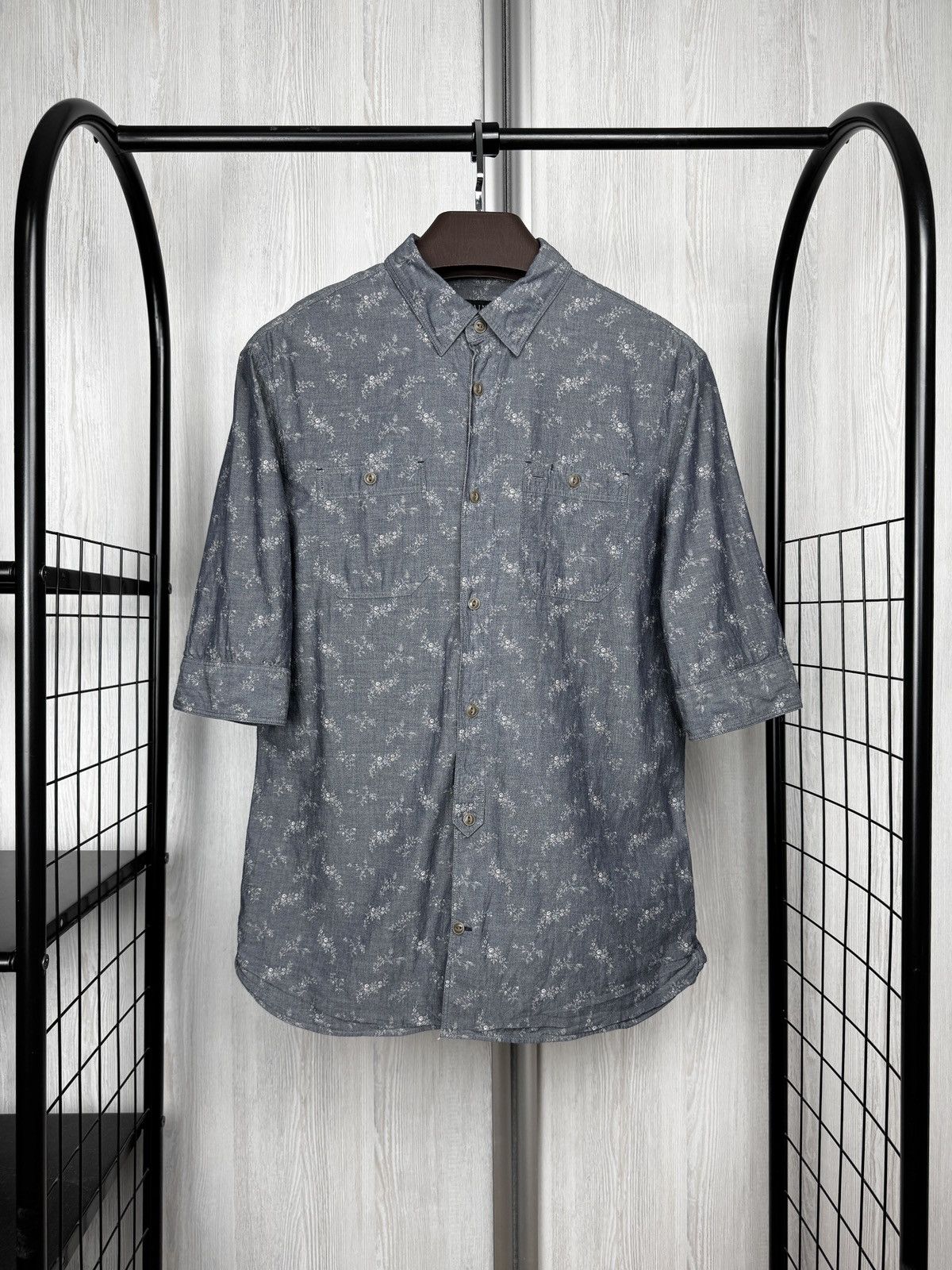 Allsaints AllSaints Shirt Floral Quincy Half Sleeve Button Up Flowers Size US M / EU 48-50 / 2 - 1 Thumbnail