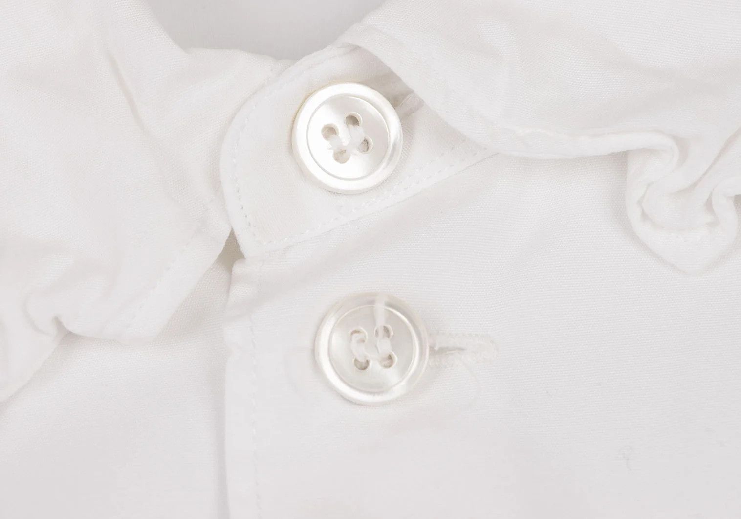 Yohji Yamamoto Yohji Yamamoto Cotton Broad Gathered Collar Shirt Size US M / EU 48-50 / 2 - 5 Thumbnail