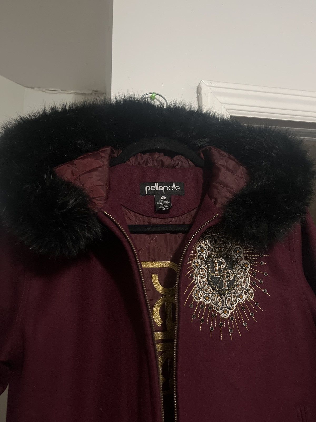 Pelle Pelle Fur hooded wool zip zip Size US S / EU 44-46 / 1 - 2 Thumbnail