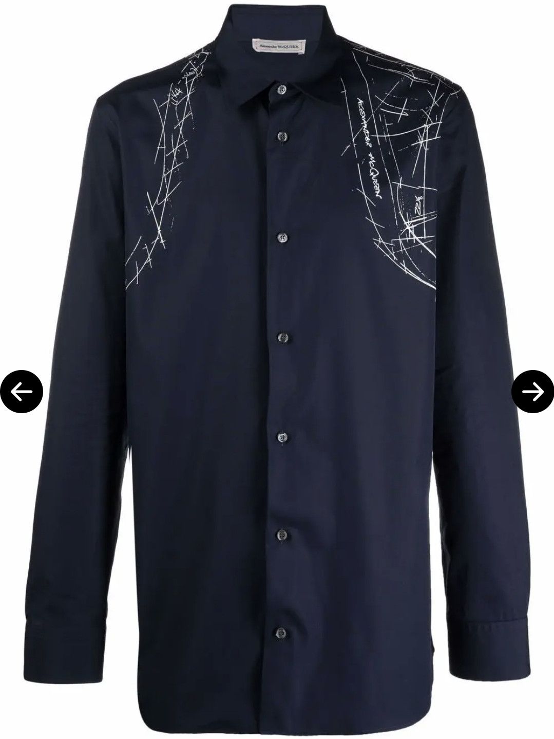 Alexander McQueen Harness-print shirt Size US M / EU 48-50 / 2 - 11 Thumbnail