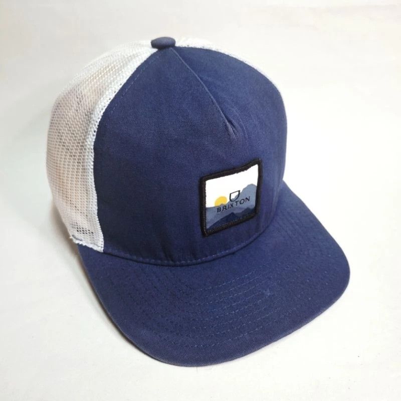 Brixton × Vintage Brixton Alpha Block Trucker Hat Olive Embroidered Cap Size ONE SIZE - 3 Thumbnail