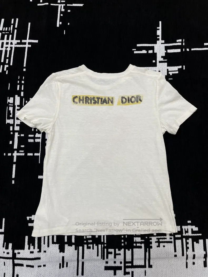Dior Dior White letter love T-shirt Size S / US 4 / IT 40 - 4 Thumbnail