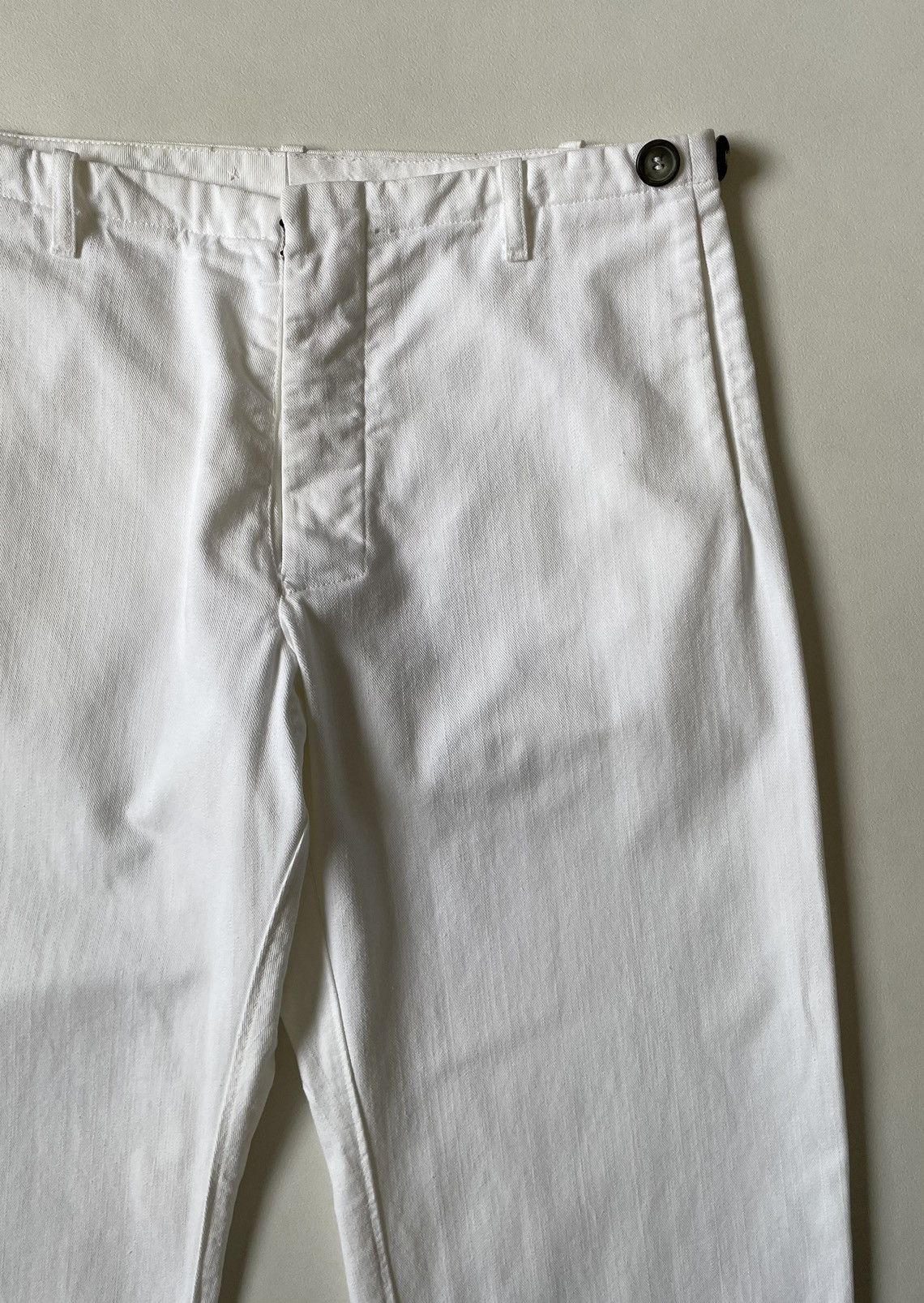 Maison Margiela S/S 02 White Cotton Work Pants Size US 32 / EU 48 - 9 Thumbnail